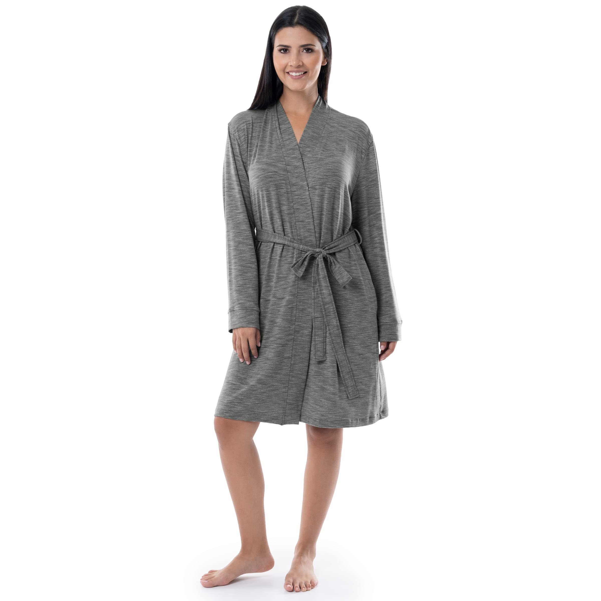 Fruit of the Loom Women's Breathable Cotton Robe - Soft & Comfortable Bathrobe for Spa, Lounge & Relaxation at Home