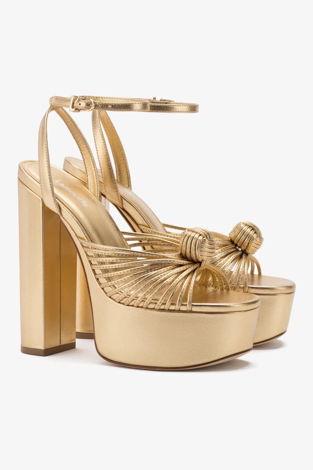 Valerie Gold Metallic Leather Platform Sandals for Women - Comfortable Summer Wedge Heel Sandals for Beach, Party & Casual Outfits