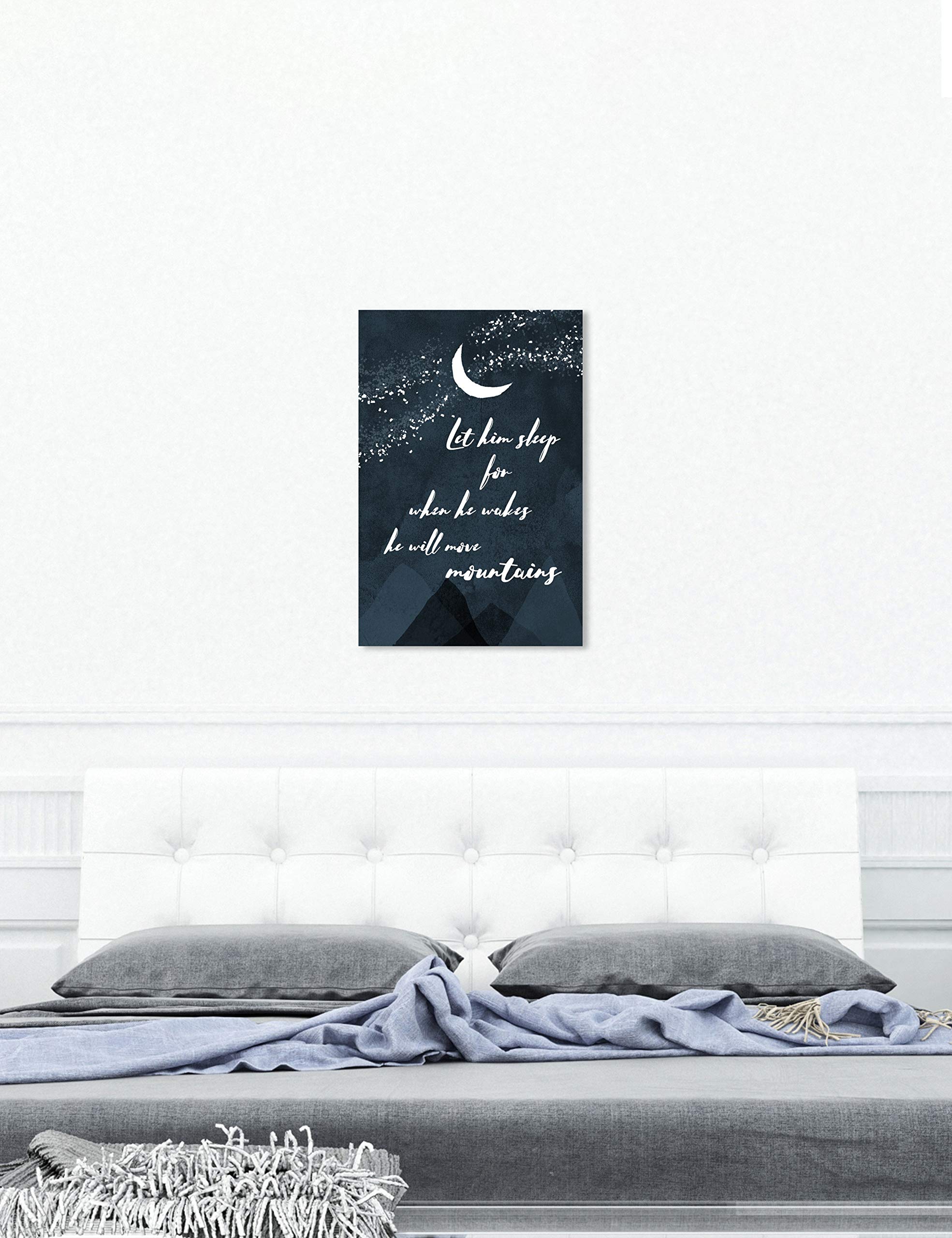 Oliver Gal Artist Co. 'Move Mountains' Typography Wall Art Canvas Print - 24