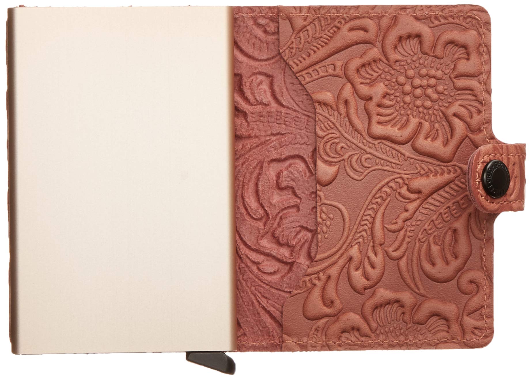 SECRID Mini Wallet Genuine Leather RFID Blocking Card Holder - Slim Rose Gold Card Case for 12 Cards | Perfect for Travel, Business & Everyday Use