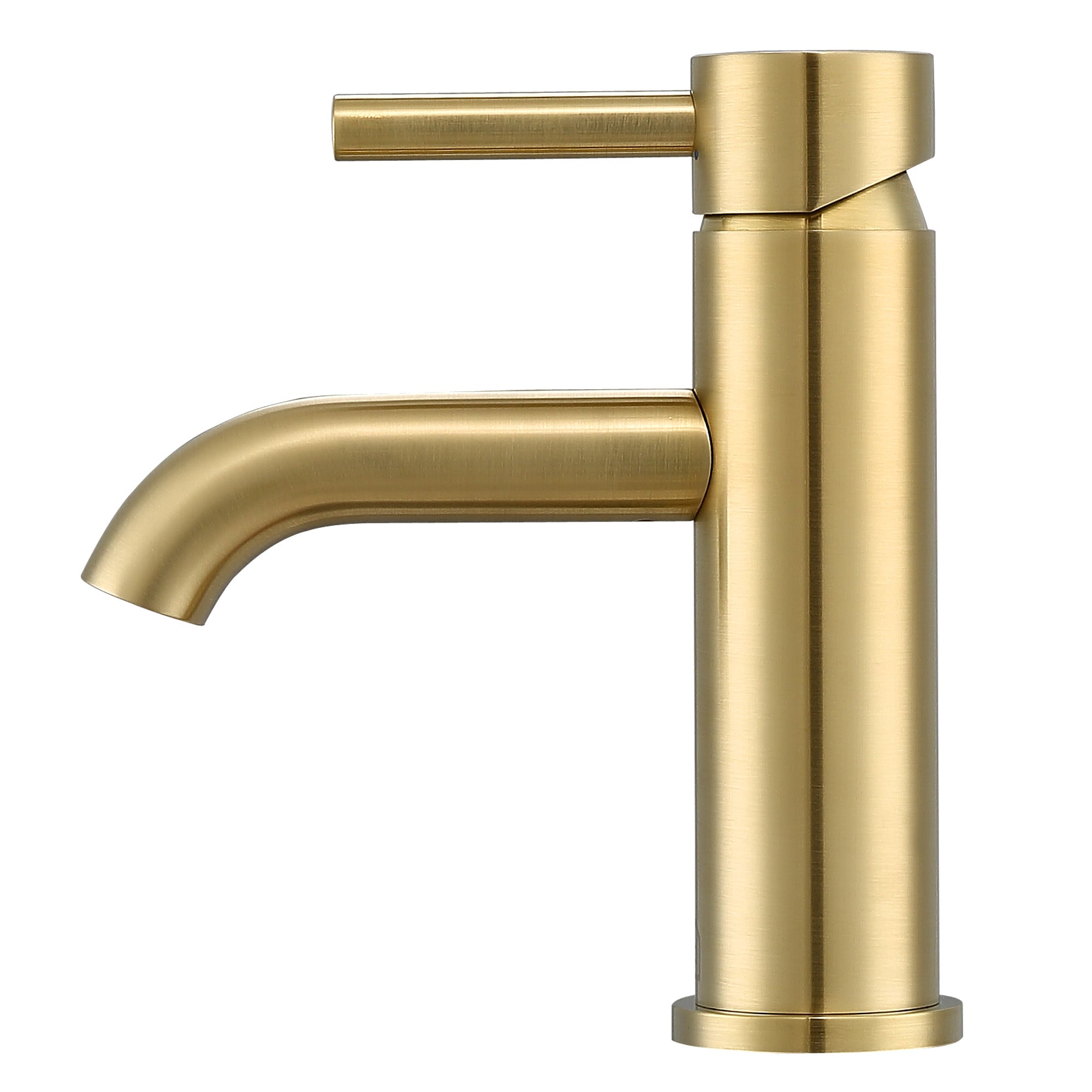 Ancona Valencia Single Handle 1 Hole Bathroom Faucet in Brushed Champagne Gold - Modern Waterfall Sink Faucet for Bathroom Vanity, Powder Room & Guest Bath (Oil-Rubbed Bronze Finish)