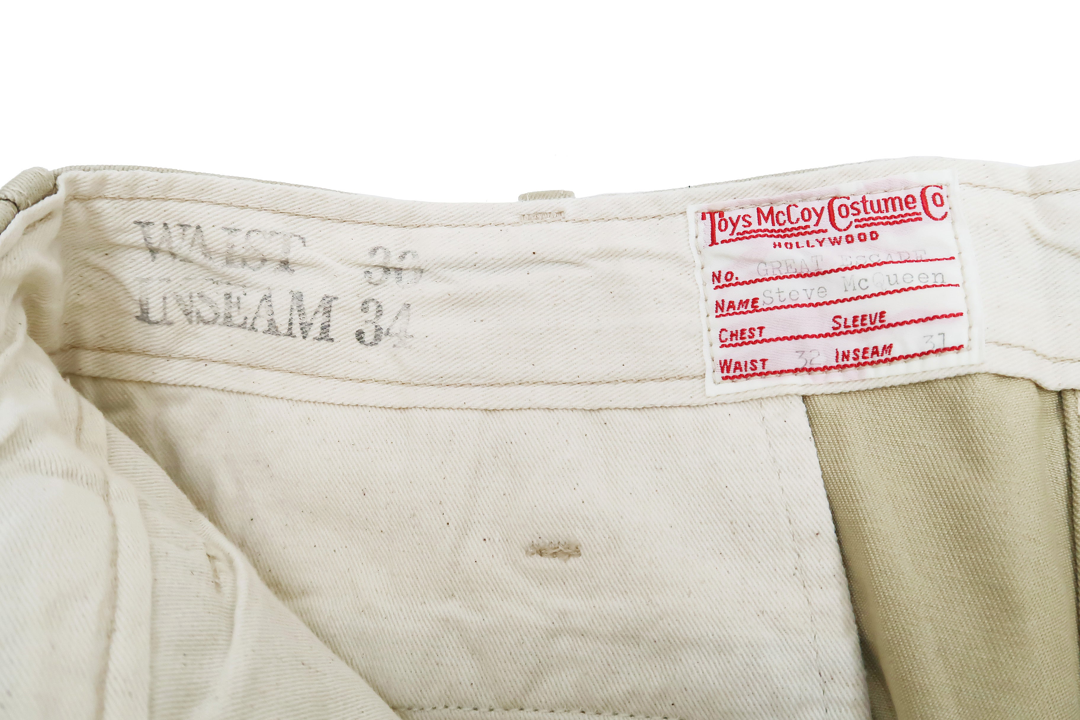 Steve McQueen Great Escape Men's Chino Pants - Vintage Style Trousers by TOYS McCOY (TMP2402) | Perfect for Cosplay, Movie Fans & Retro Fashion Enthusiasts