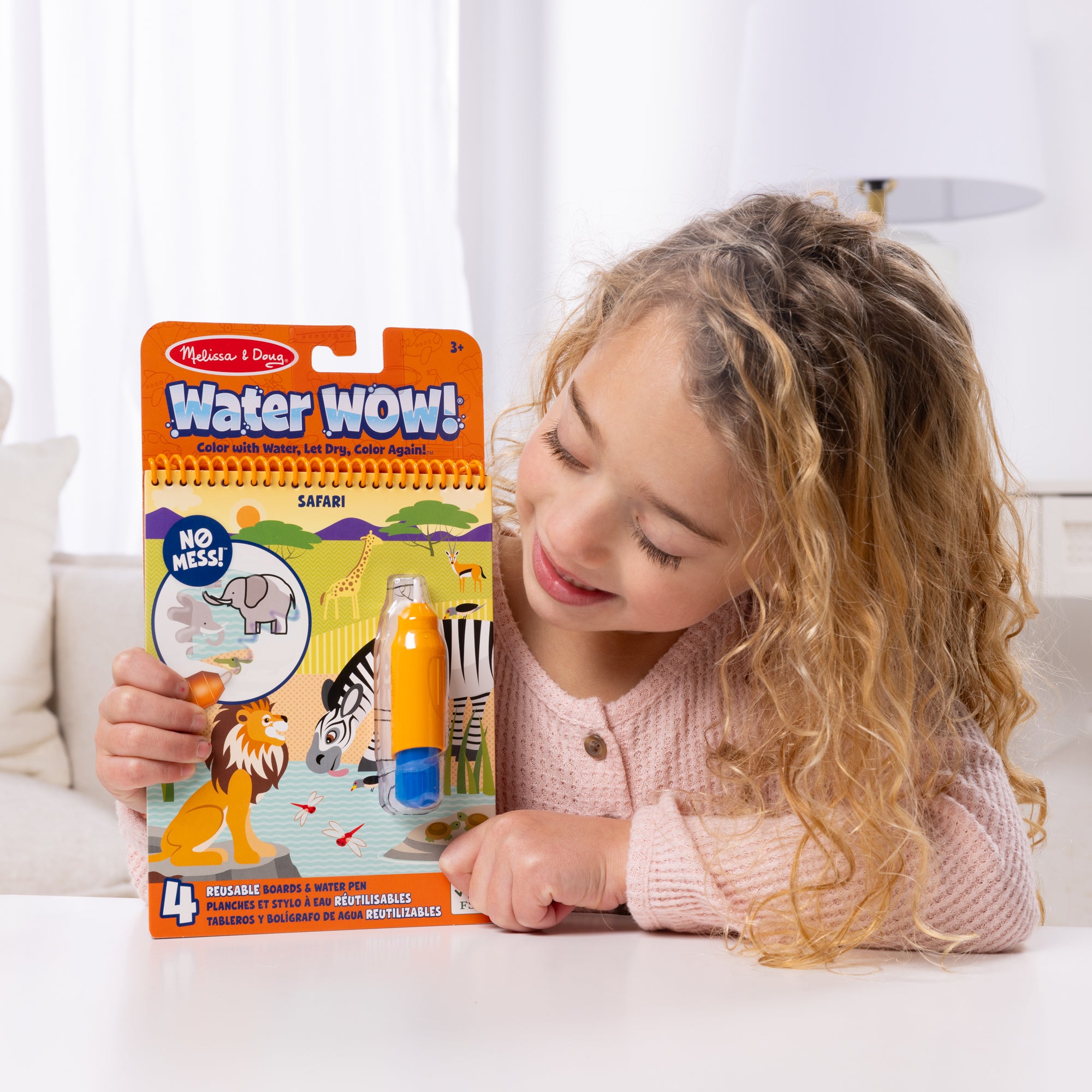 Water WOW! 6 Pack Reusable Coloring Books for Kids - Animals, Vehicles, Alphabet, Numbers, Safari & Under the Sea | Mess-Free Painting Activity for Travel, Restaurants & Home Learning Fun