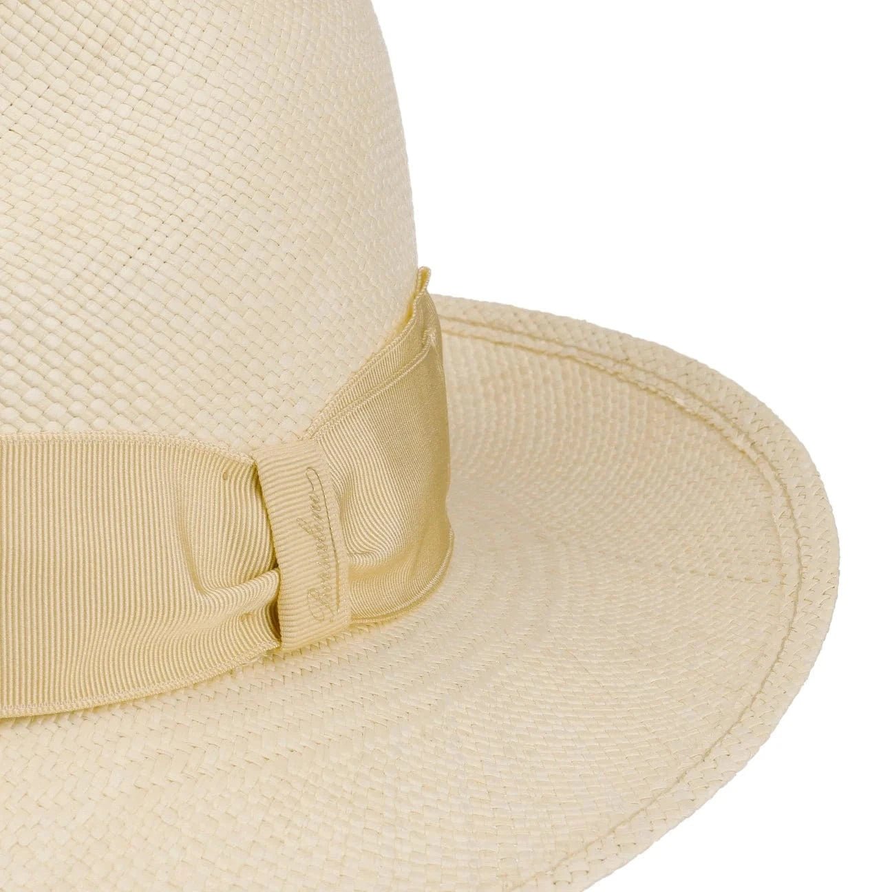 Borsalino Amedeo Bogart Panama Hat for Men - Classic Summer Straw Fedora for Outdoor, Beach & Travel - Lightweight & Breathable Sun Protection