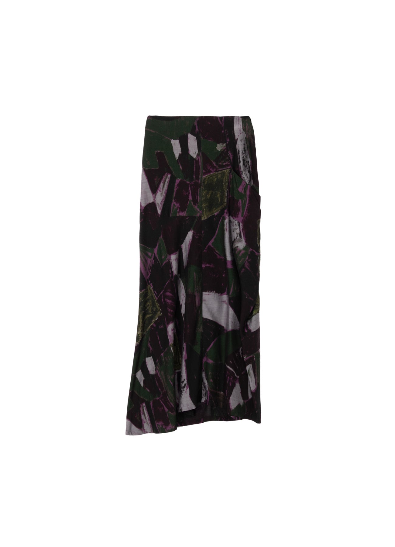 CU Dungaree Twill Painted City Left Cloth Skirt - Stylish Women's Denim Skirt for Casual Outfits & Urban Fashion