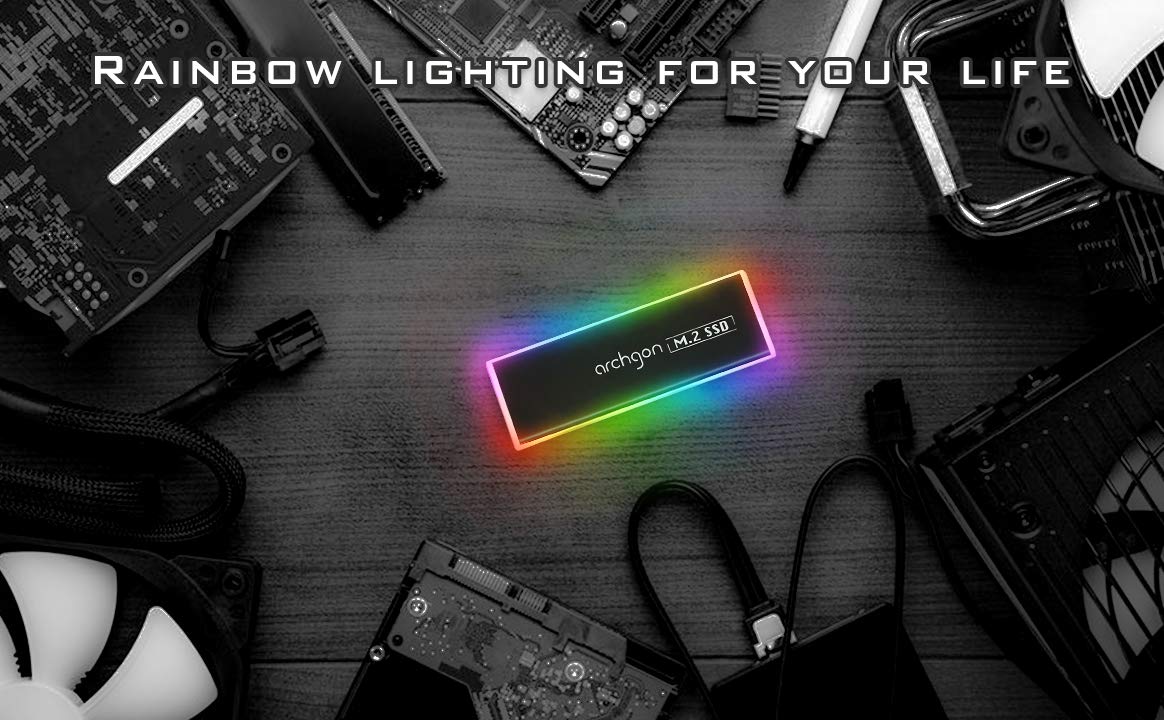High-Speed 960GB Portable SSD - USB 3.1 Gen 2 External Solid State Drive with RGB Lighting (Model C503CW) - Perfect for Gaming, Video Editing & Data Backup