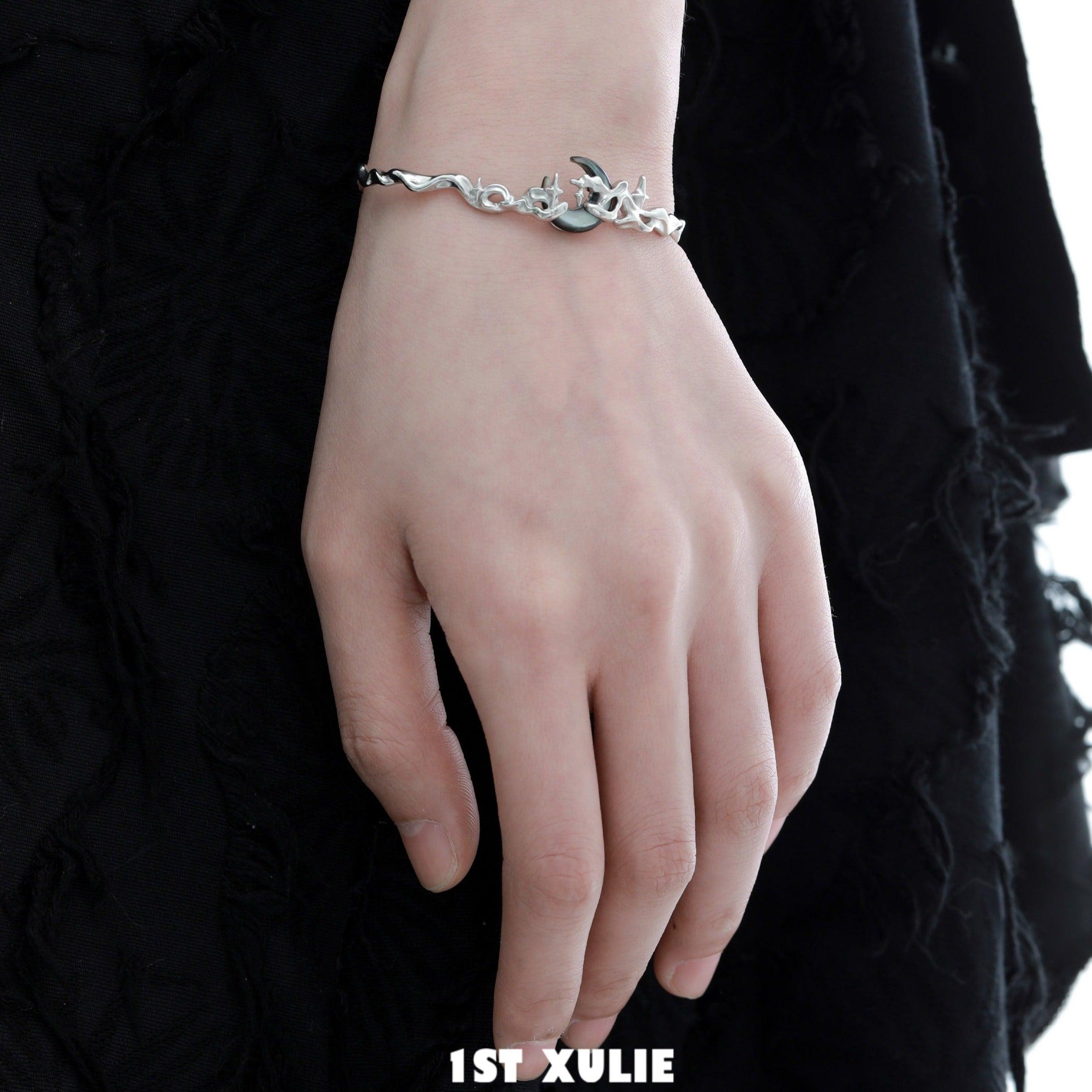MYTH OF THE MOON S925 Sterling Silver 24K Gold Plated Bracelet for Women - Elegant Moon Phase Jewelry Gift for Birthday, Anniversary & Special Occasions