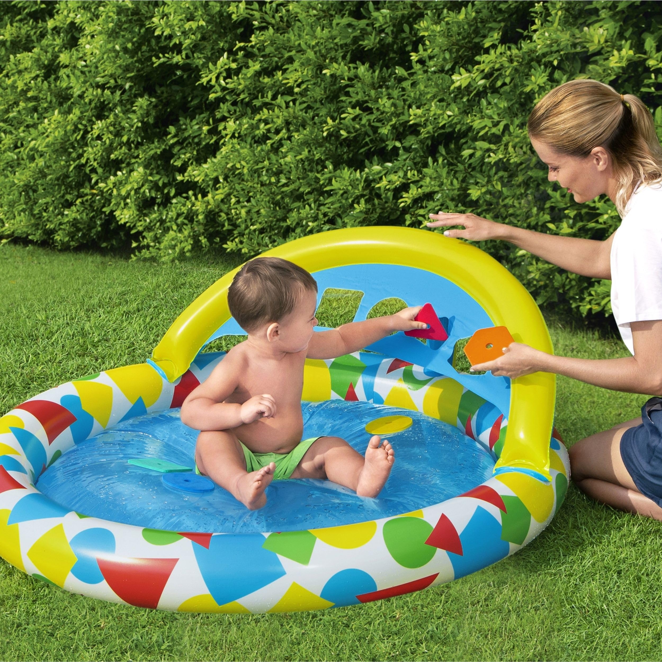 Bestway 1052378XXX21 Inflatable Water Slide, Outdoor Lawn & Indoor Play Toy for Kids - Perfect for Backyard Parties, Summer Fun & Family Playtime