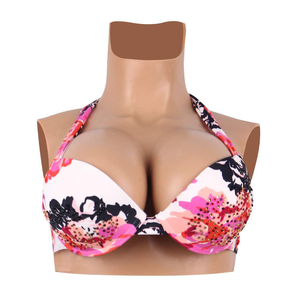 Silicone DE Cup Breast Plates - Realistic Fake Boobs for Crossdressers & Transgender - Mastectomy Prosthesis for Natural Look - Perfect for Cosplay, Drag Shows & Costume Parties