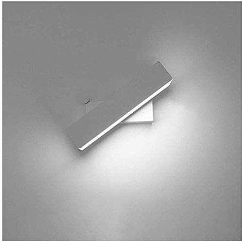 Modern LED Wall Sconce Light - Rotatable Adjustable Bedroom Lamp, Creative Decorative Lighting for Hallway, Aisle, Bedside (White, 26x10x5cm) - Perfect for Bedroom, Living Room, and Corridor Ambiance