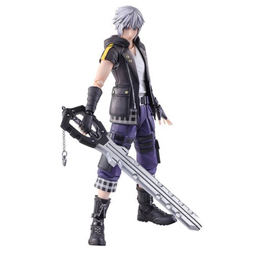 Bring Arts Kingdom Hearts III Riku Action Figure by Square Enix - Collectible Anime Character Model for Display & Gaming Fans