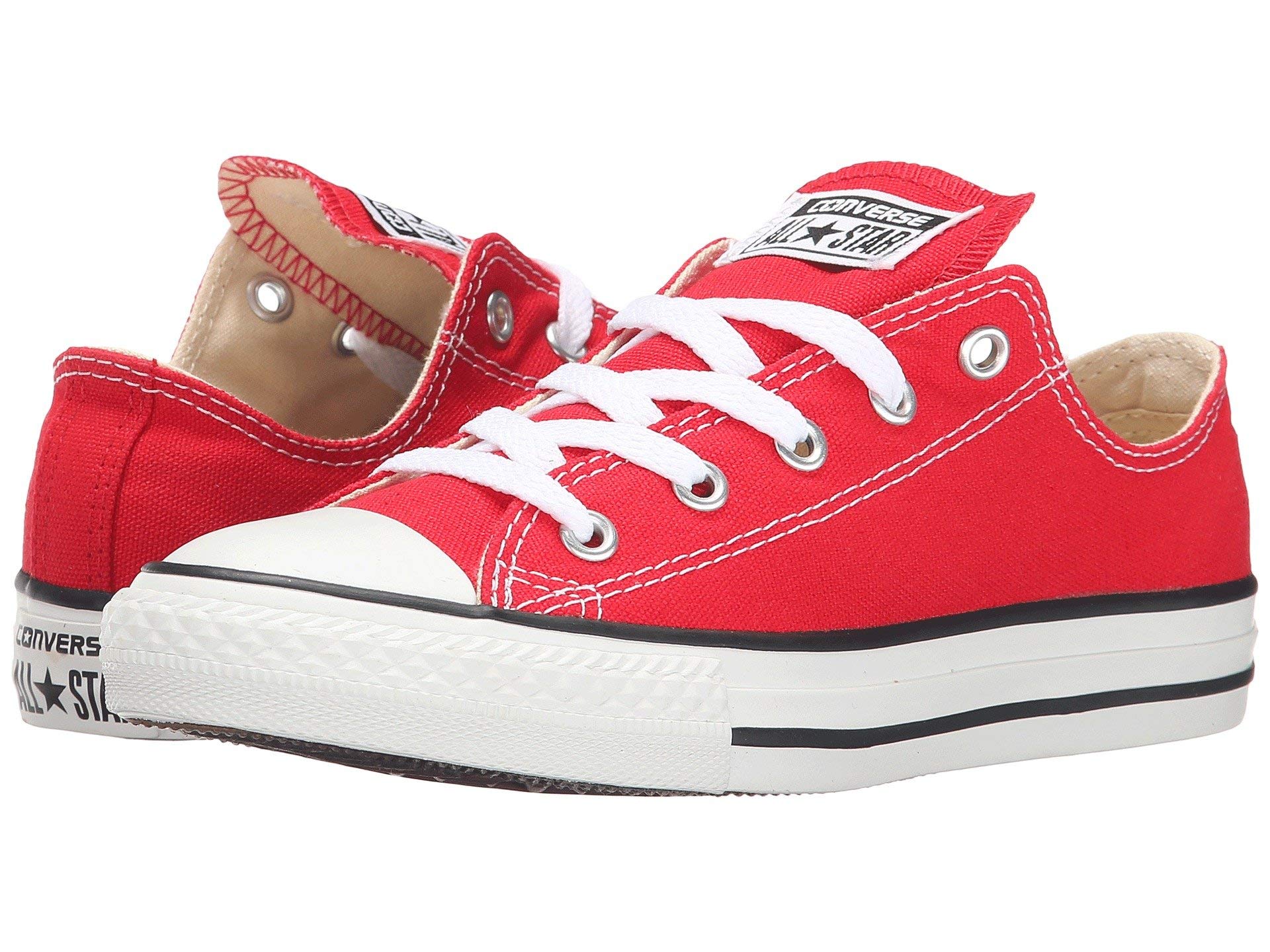 Converse Chuck Taylor All Star Low Top Sneakers in Red - Classic Casual Shoes for Men & Women - Perfect for Everyday Wear, Street Style, and Light Activities