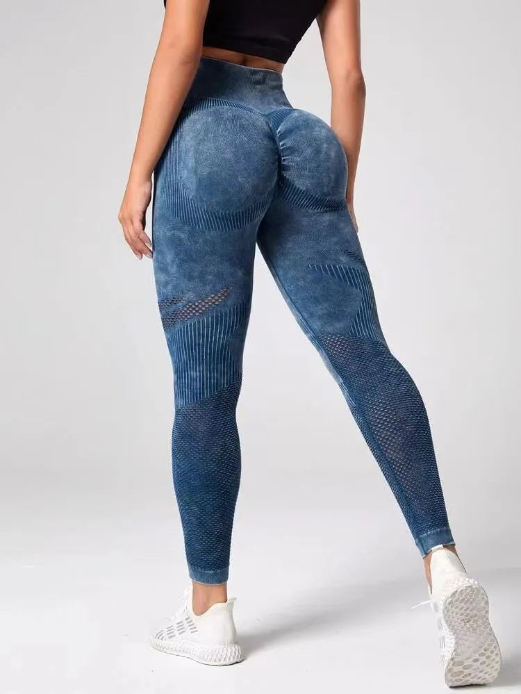 Women's Seamless High Waist Yoga Pants - Bubble Butt Push Up Scrunch Leggings for Gym & Fitness - Comfortable Workout Tights for Running, Yoga & Lounge Wear