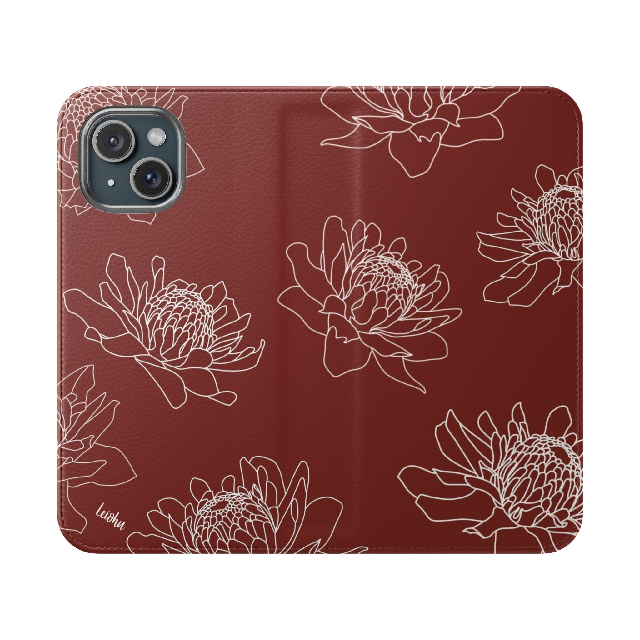 Torch Ginger Folio Case - Elegant & Durable Phone Cover for iPhone & Samsung - Perfect for Travel, Work & Everyday Use
