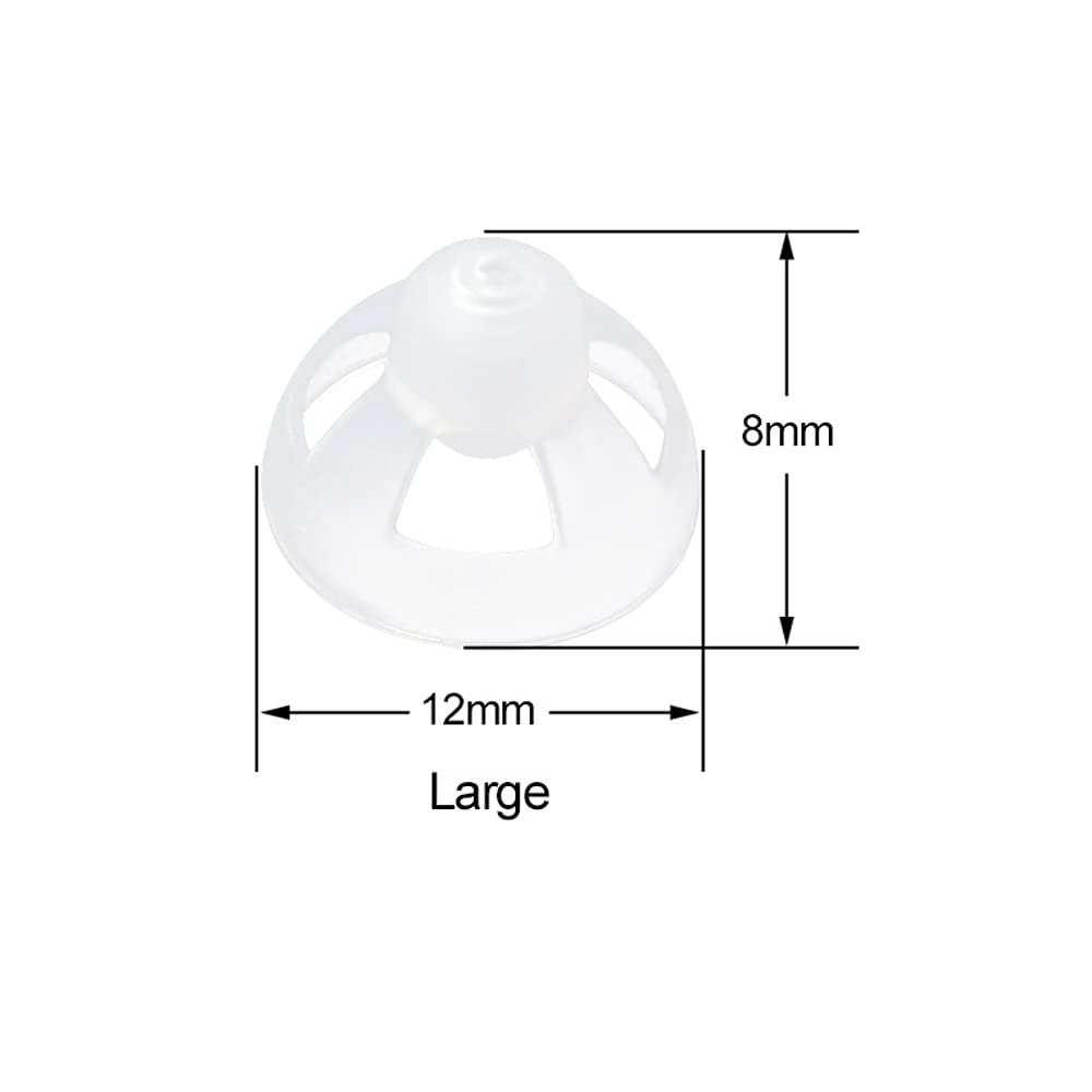 Transparent Soft Silicone Hearing Aid Open Domes - 9PCS Comfortable & Invisible Ear Tips for Clear Sound | Perfect for Daily Use, Travel & Outdoor Activities