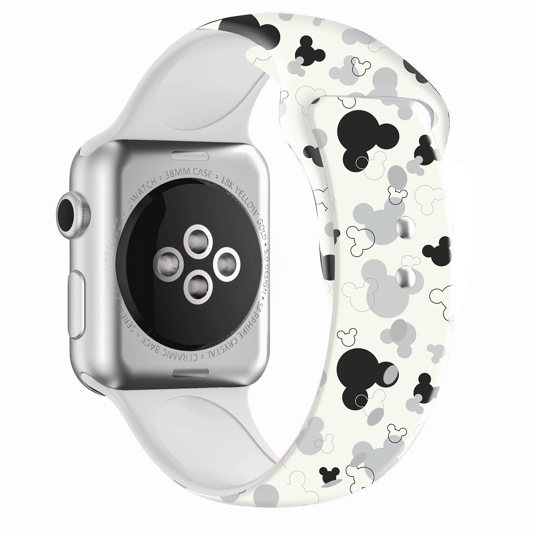 Sport Band Compatible with Apple Watch 38mm 40mm 41mm 42mm 44mm 45mm - Soft Silicone Replacement Strap for Women & Girls - Perfect for Running, Gym Workouts & Everyday Wear