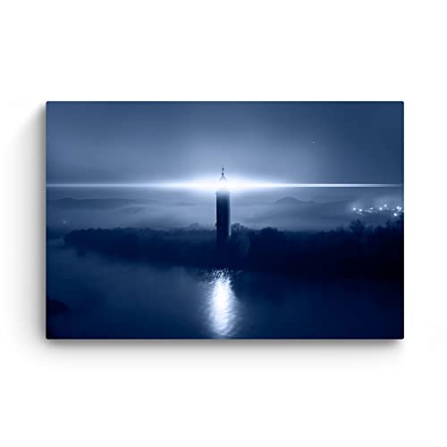 Blue Yellow Lighthouse