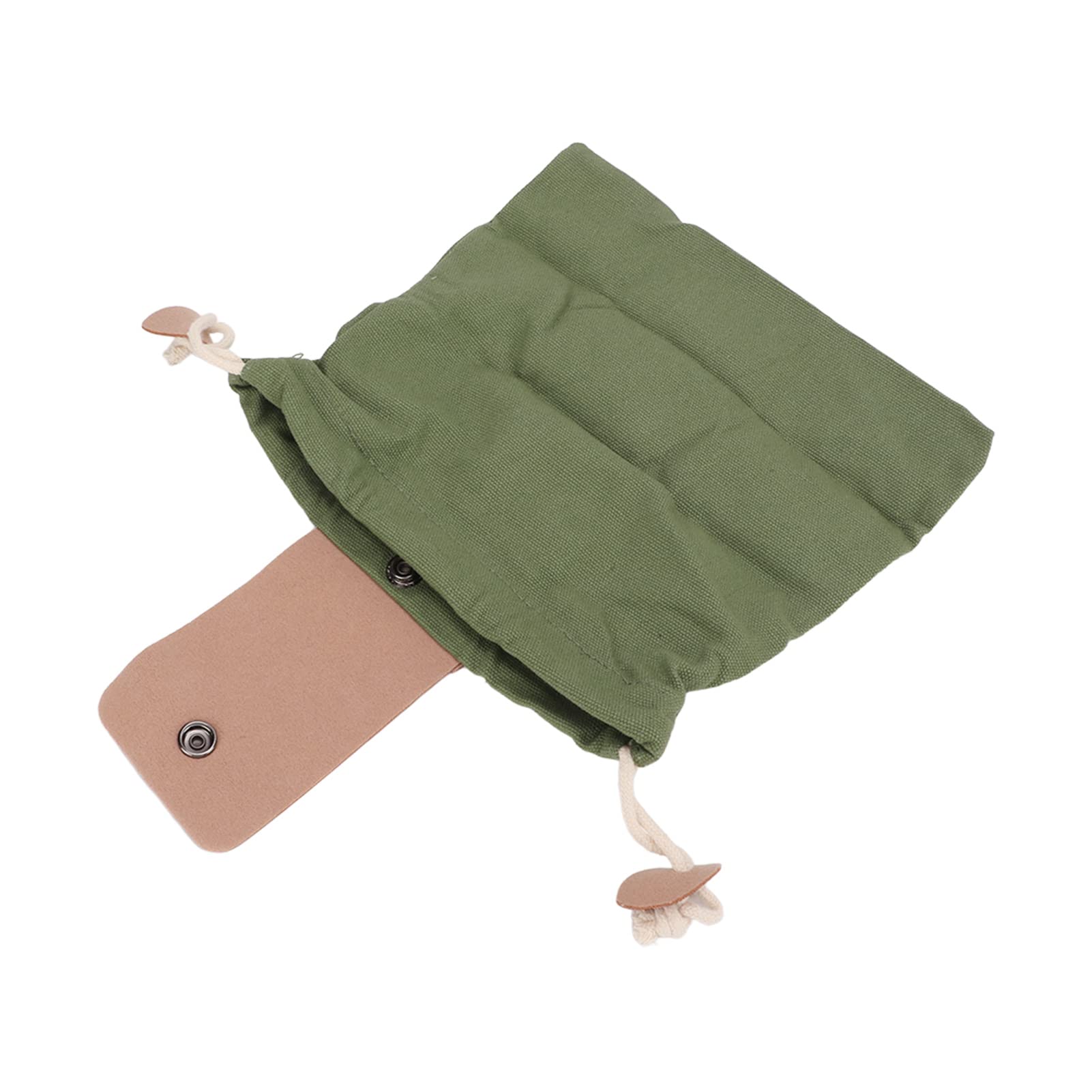 Demeras Outdoor Foraging Bag - Large Capacity PU Canvas Waist Pouch for Camping, Beach & Travel - Perfect for Hiking, Picnics and Nature Exploration