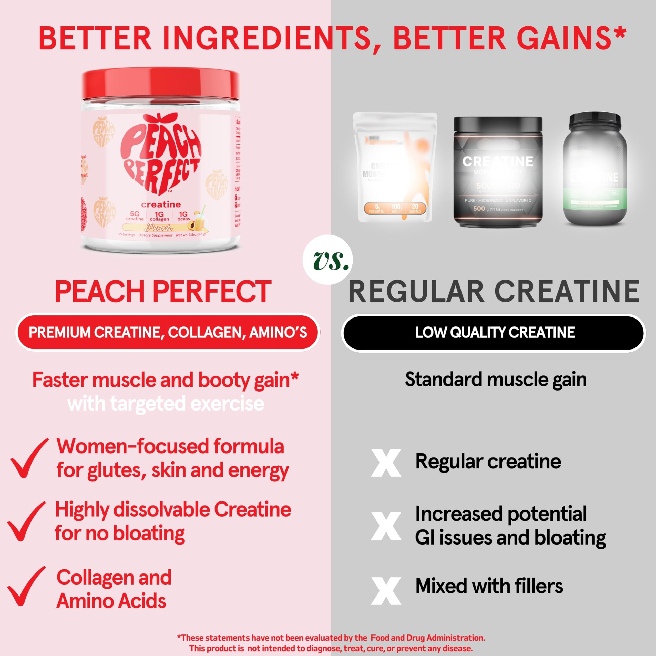 Best Creatine Monohydrate Powder for Women - Vegan Micronized Creatine with Collagen & BCAAs, 5g per Serving - Energy Boost & Muscle Support - 30 Servings, Strawberry Acai Flavor - Perfect for Post-Workout Recovery & Fitness Goals