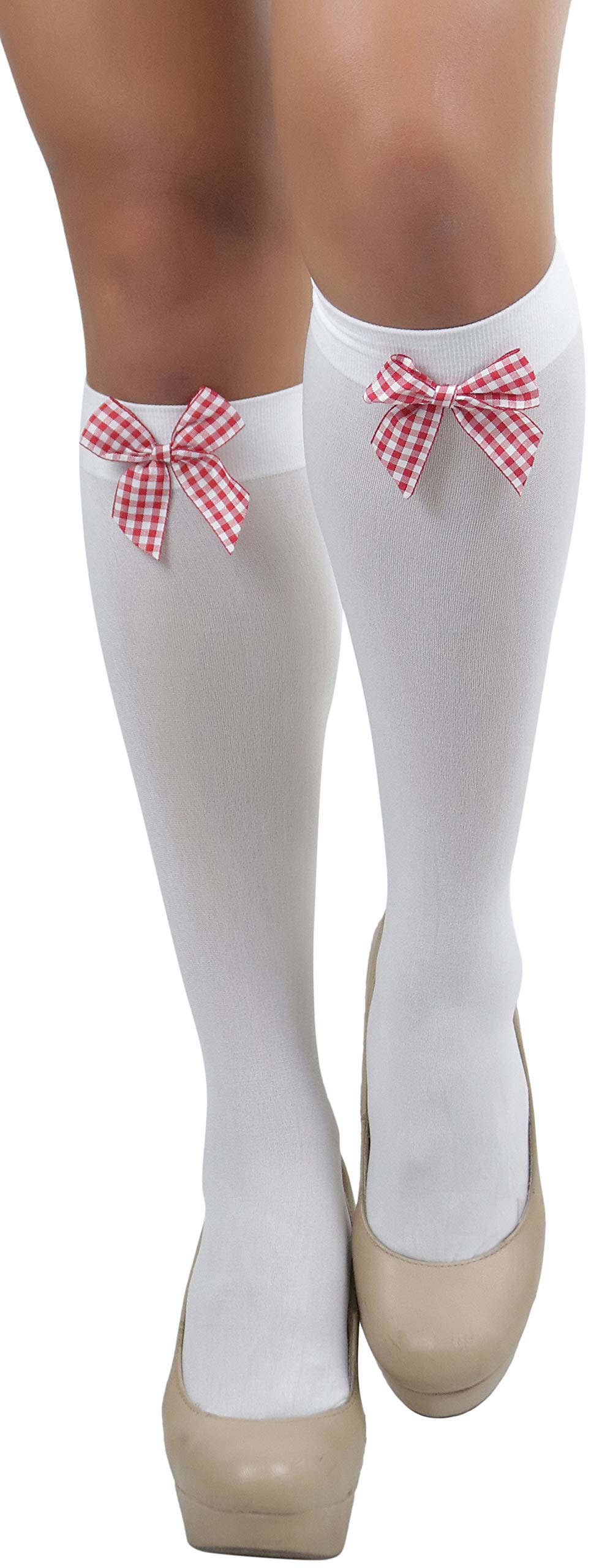 ToBeInStyle Women's Fashion Opaque Nylon Knee High Socks - Warm & Comfortable Winter Socks for Women, Perfect for Boots, Office, and Casual Outfits