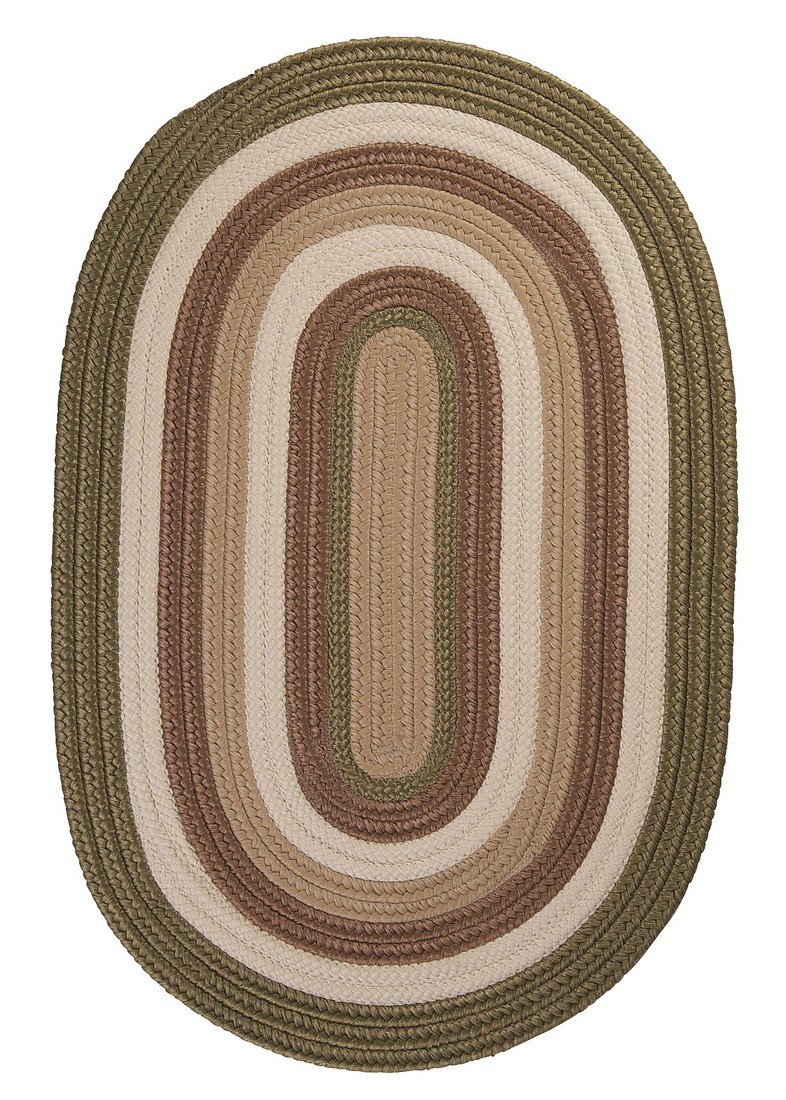 Colonial Mills Brooklyn Moss 4' x 4' Area Rugs - Soft Indoor/Outdoor Floor Covering for Living Room, Bedroom, Patio & Deck