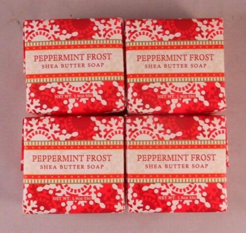 Greenwich Bay Shea Butter Christmas Spa Soap Gift Set - 1.9 oz Bars (4 or 6 Pack) - Moisturizing Handmade Soap for Holiday Gifts & Winter Skin Care - Perfect for Christmas Stocking Stuffers, Spa Day Gifts & Dry Skin Relief