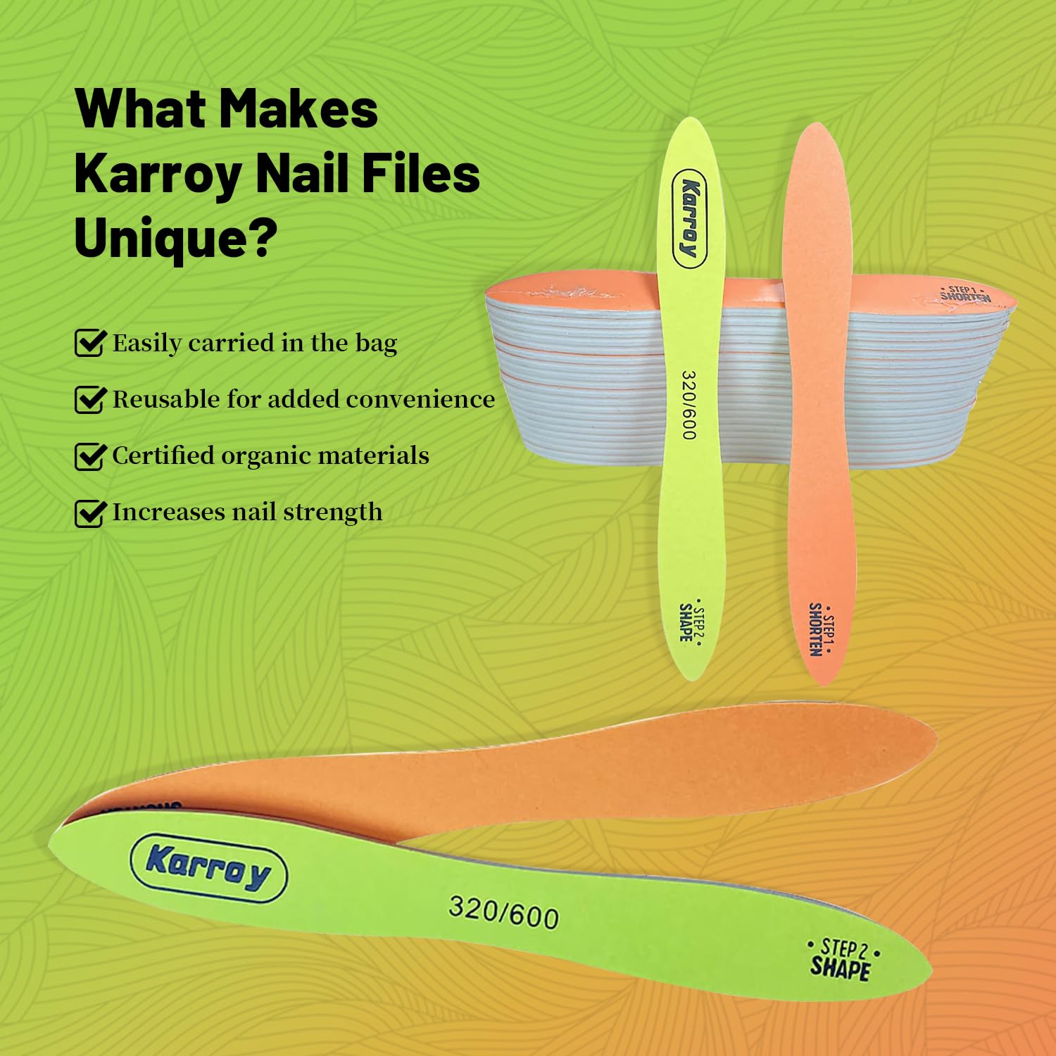 Professional Nail File and Buffer Set - 20pcs 320/600 Grit Nail Files for Natural & Gel Nails, Manicure & Pedicure Tools for Women - Perfect for Home Salon, Travel, and DIY Nail Care (C-Skateboard Design)