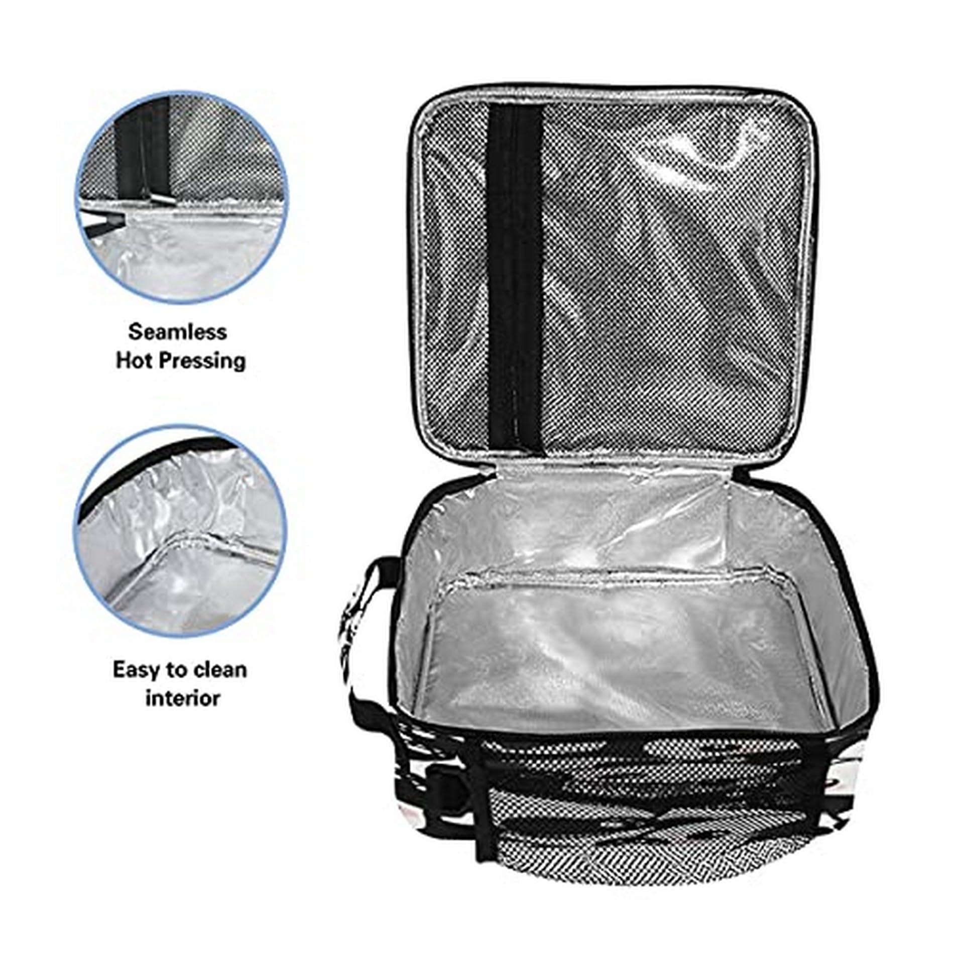 Cute Panda Insulated Lunch Box for Kids - Leakproof Thermal Lunch Bag with Adjustable Strap for School, Picnic & Travel - Durable Bear-Themed Lunch Tote for Boys, Girls & Women (BPA-Free)