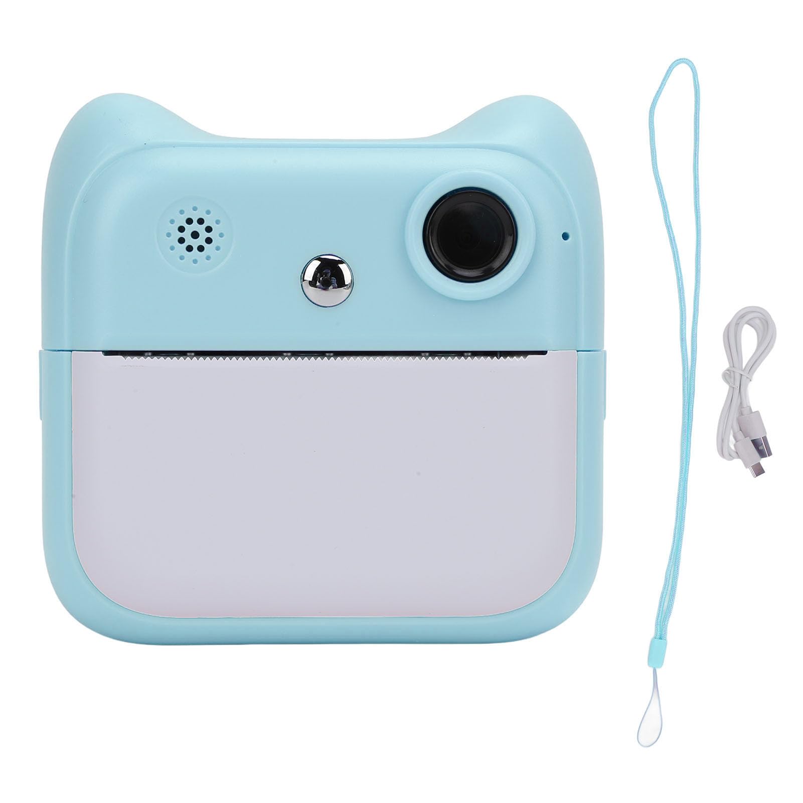 48MP Instant Digital Camera for Students - Portable Polaroid Style Camera with High Resolution, Easy to Use (Blue) | Perfect for School Projects, Travel & Everyday Photography