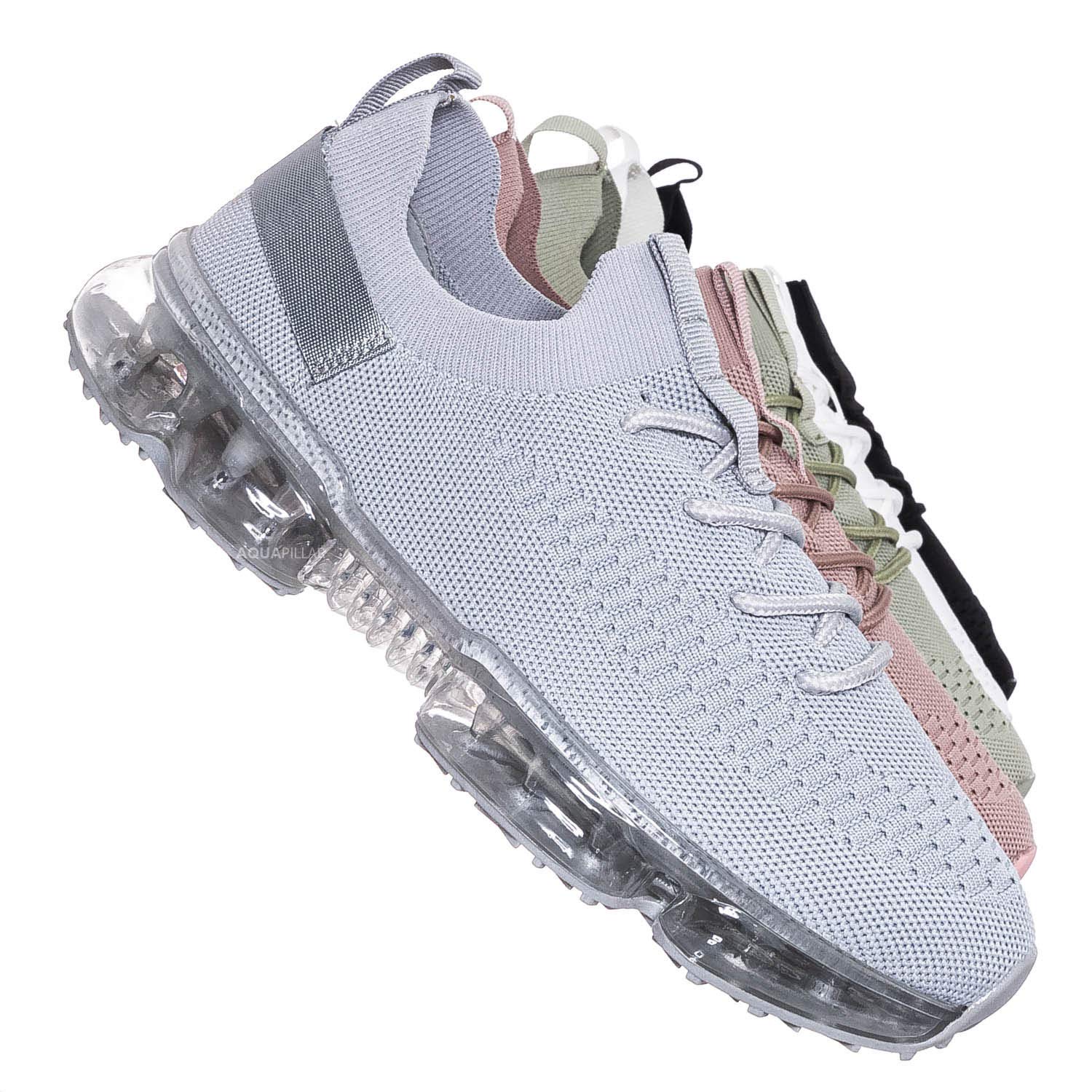 Stretch Mesh Sneakers with Air Cushion - Festival & Casual Wear