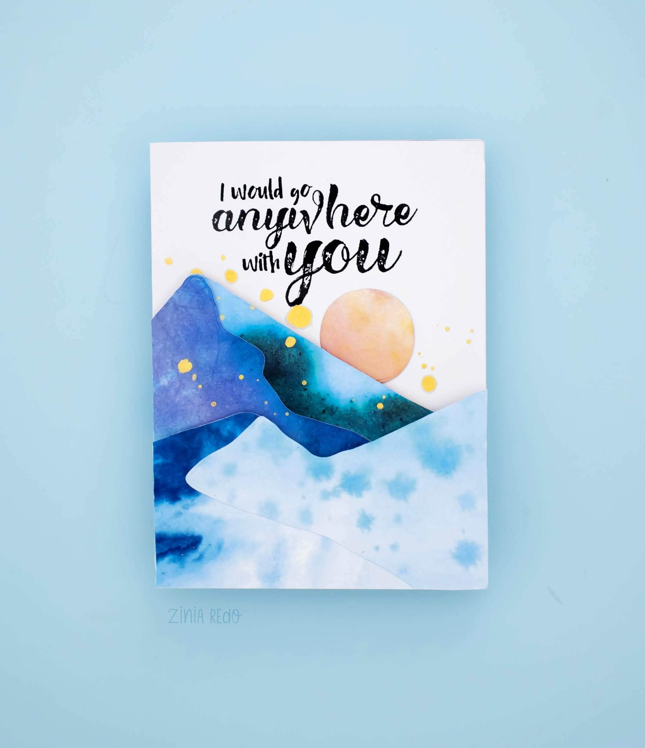 Mountain Builder Die Set for Card Making and Scrapbooking - Perfect for DIY Greeting Cards, Invitations, and Paper Crafts