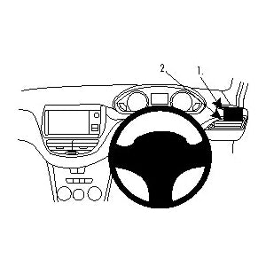 No-Drill Right Hand Dash Mount for Peugeot 2008 (2014-2019) & Peugeot 208 (2012-2019) - Secure Phone Holder for Easy Navigation & Hands-Free Driving