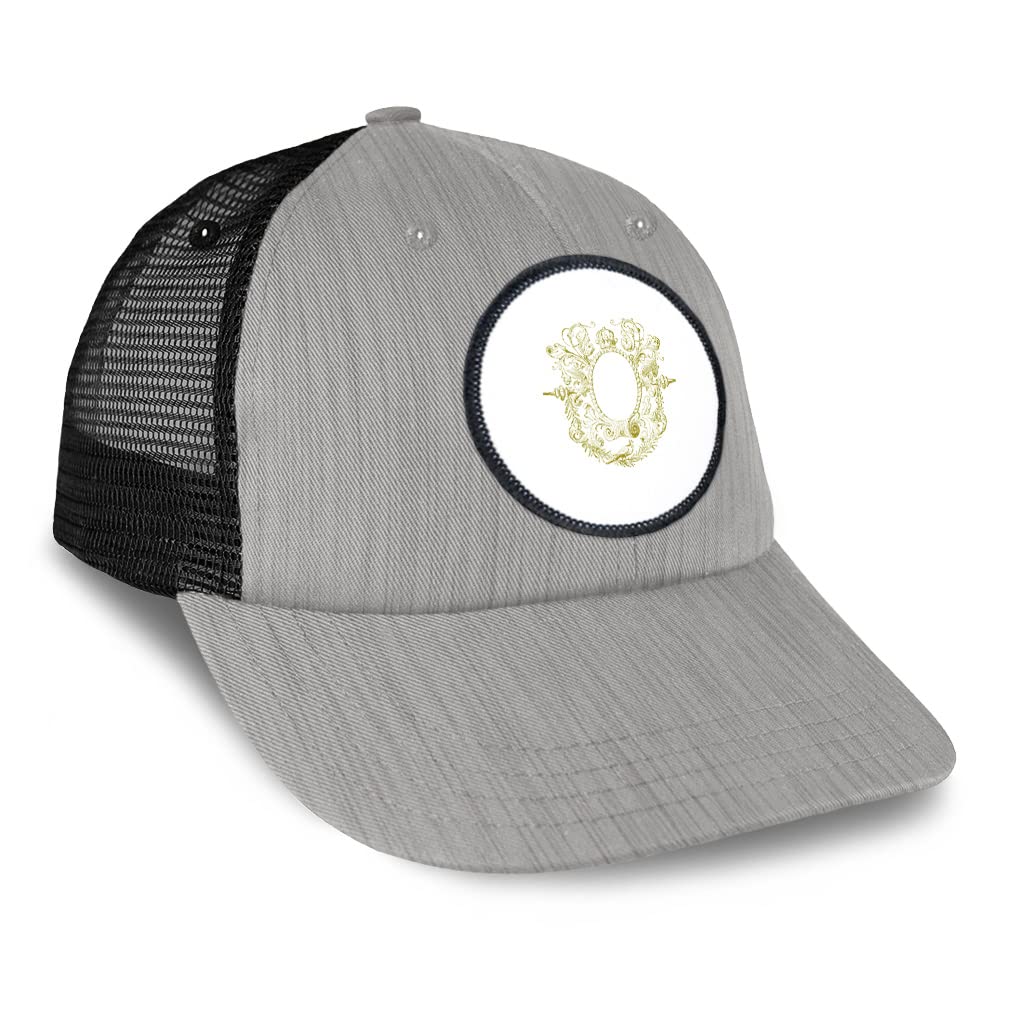 Vintage Trucker Baseball Cap with Antique Mirror Frame - Retro Patch Hat for Men & Women - Perfect for Outdoor Activities, Concerts, and Collectors