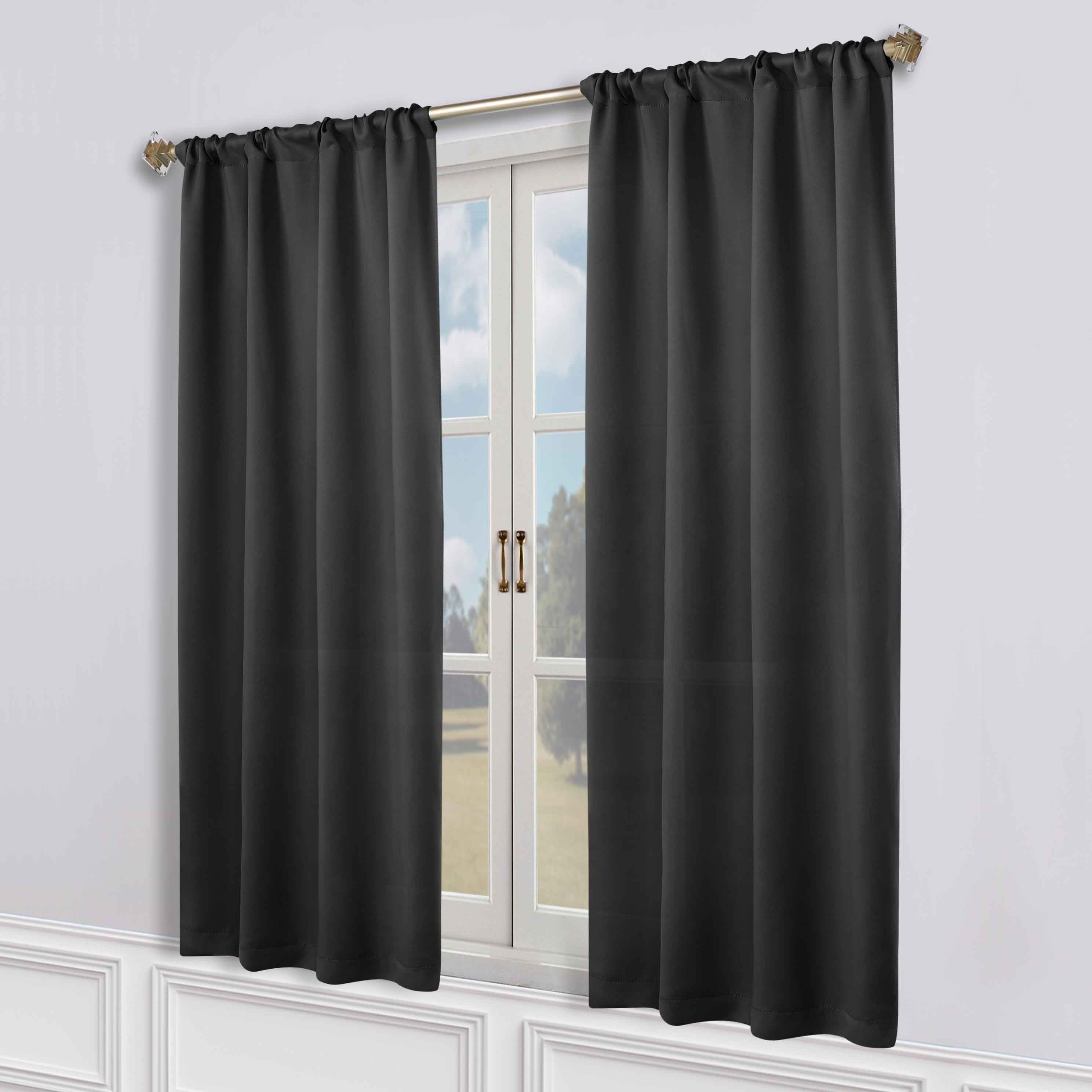 Machine Washable Blackout Curtains Set of 2 - Solid Color Room Darkening Window Drapes for Bedroom, Nursery & Home Theater - Noise Reducing & Energy Efficient