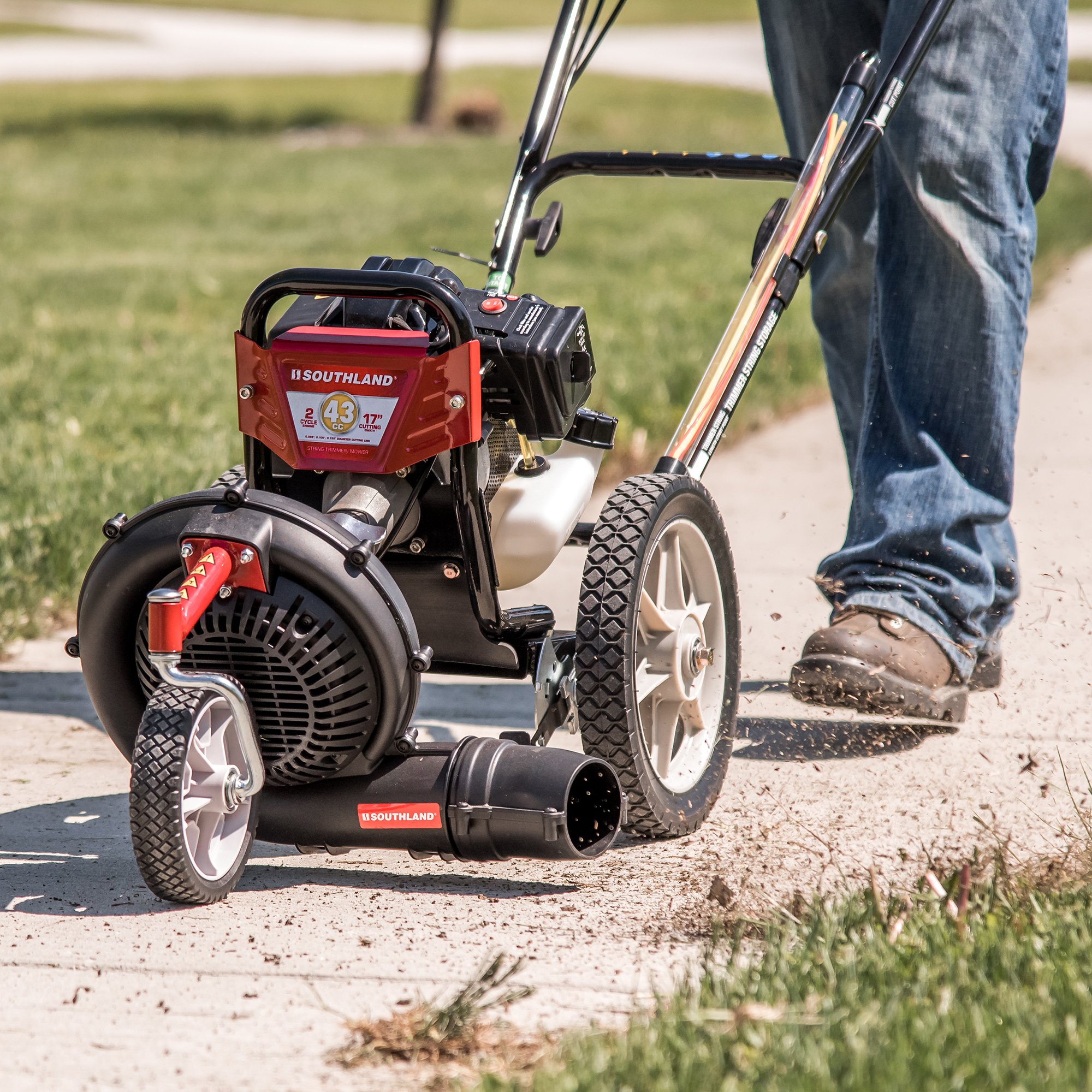 Southland SWSTMBA Blower Attachment for Lawn & Garden - Powerful Red Leaf Blower Accessory - Perfect for Yard Cleanup, Driveway Clearing & Debris Removal