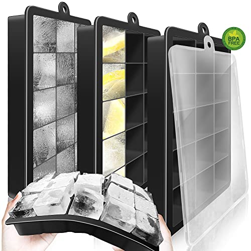 3pcs Ice Cube Trays With Lid