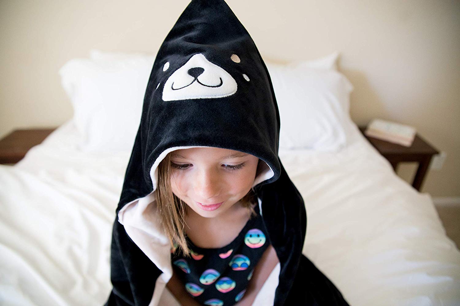 Wylie The Dog Hooded Animal Blanket for Kids - Soft Fleece Wearable Blanket for Boys & Girls - Perfect for Sleepovers, Movie Nights & Winter Snuggles