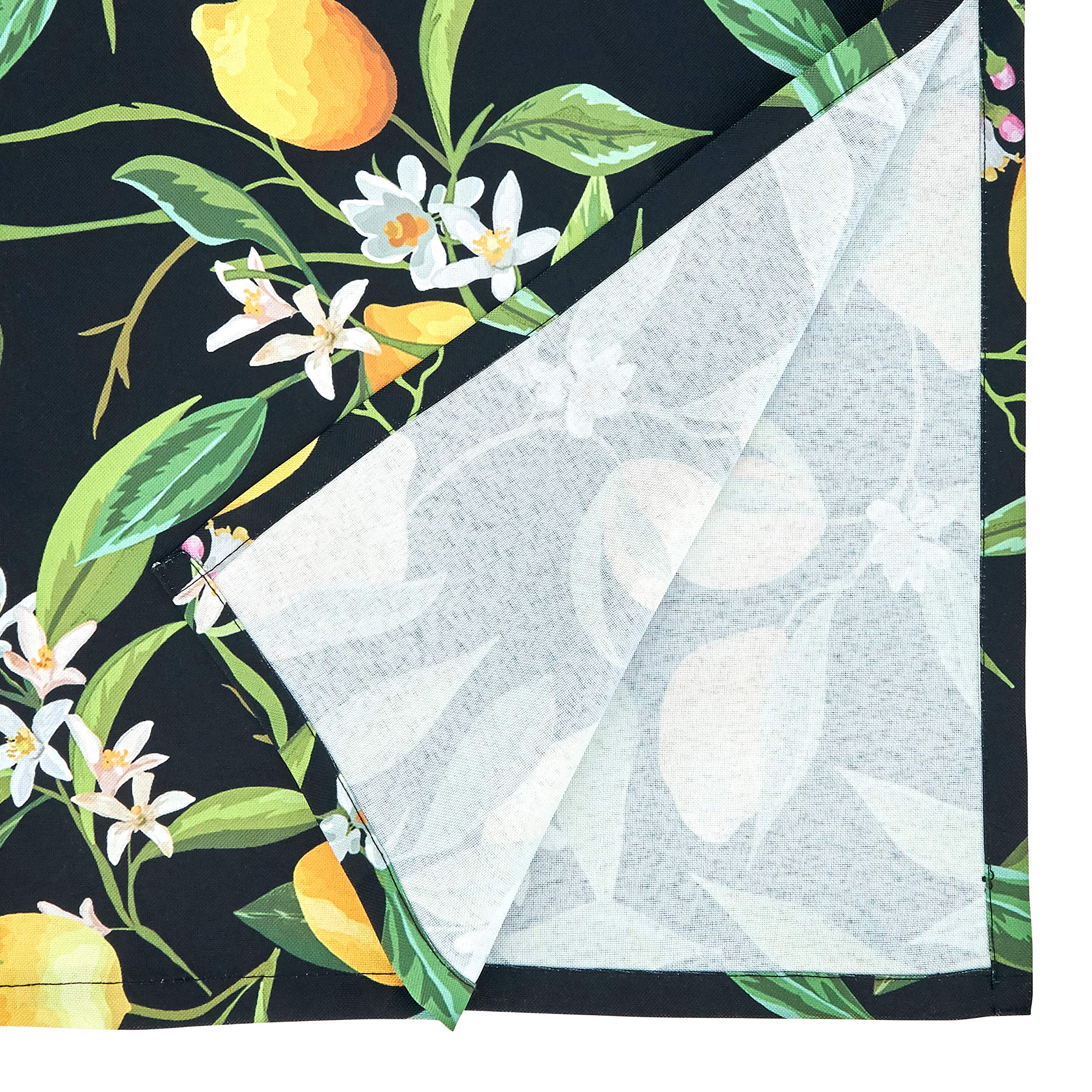 Lemon Design Waterproof Outdoor Table Runner - Elegant & Durable for Patio, Garden, and Picnic Decor