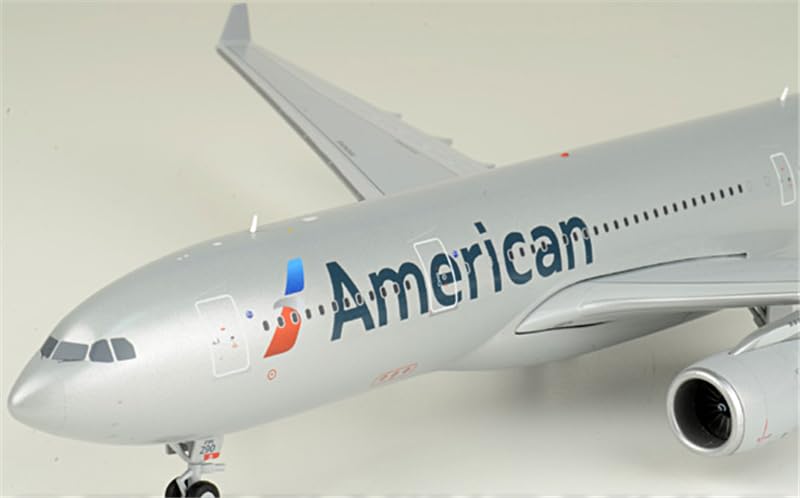 GeminiJets American Airlines A330-200 N290AY Diecast Aircraft Model 1/200 Scale with Display Stand - Limited Edition Collectible for Aviation Enthusiasts & Home Office Decor