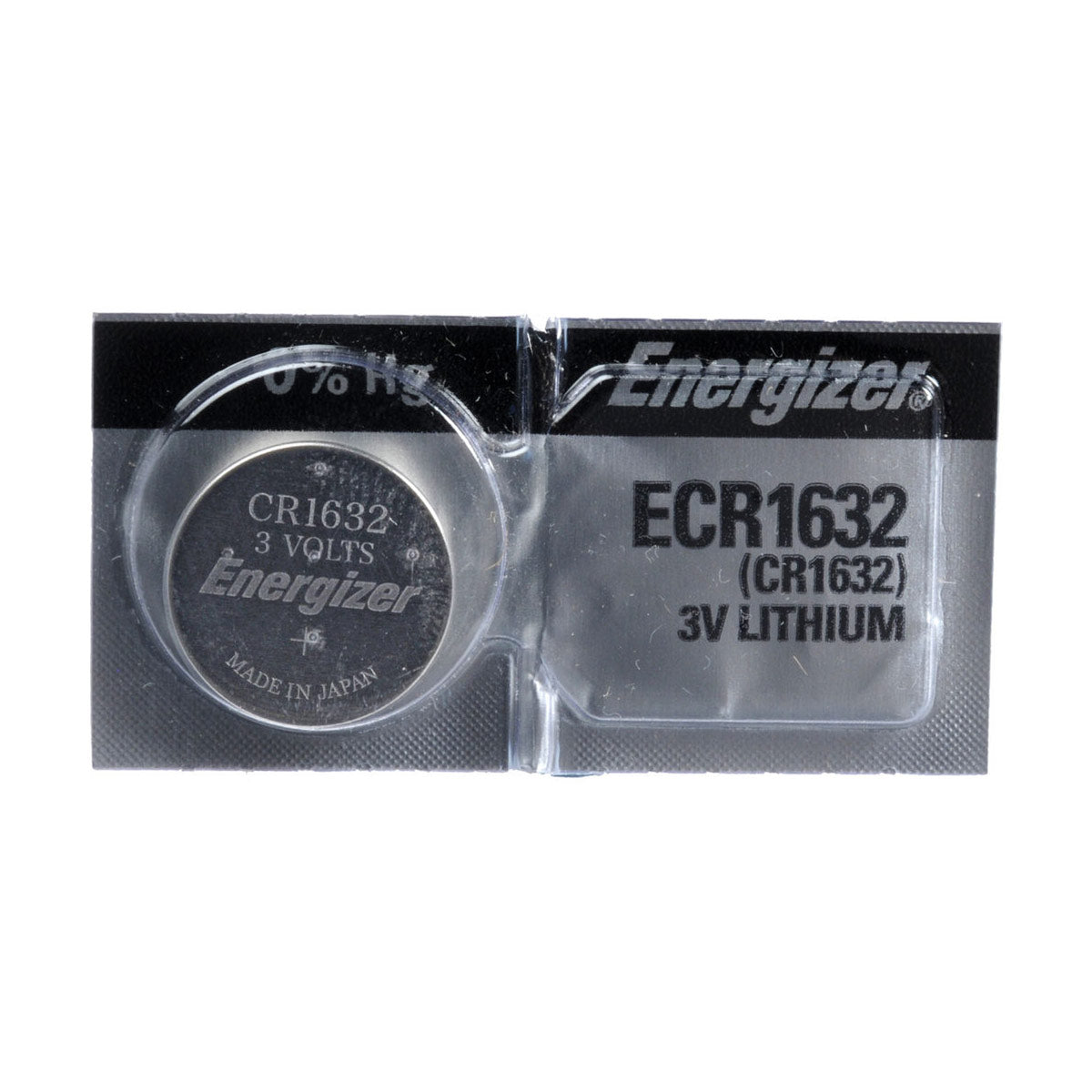 Energizer CR1632 3V Lithium Coin Battery (130mAh) - Long Lasting Power for Watches, Calculators, Key Fobs & Medical Devices
