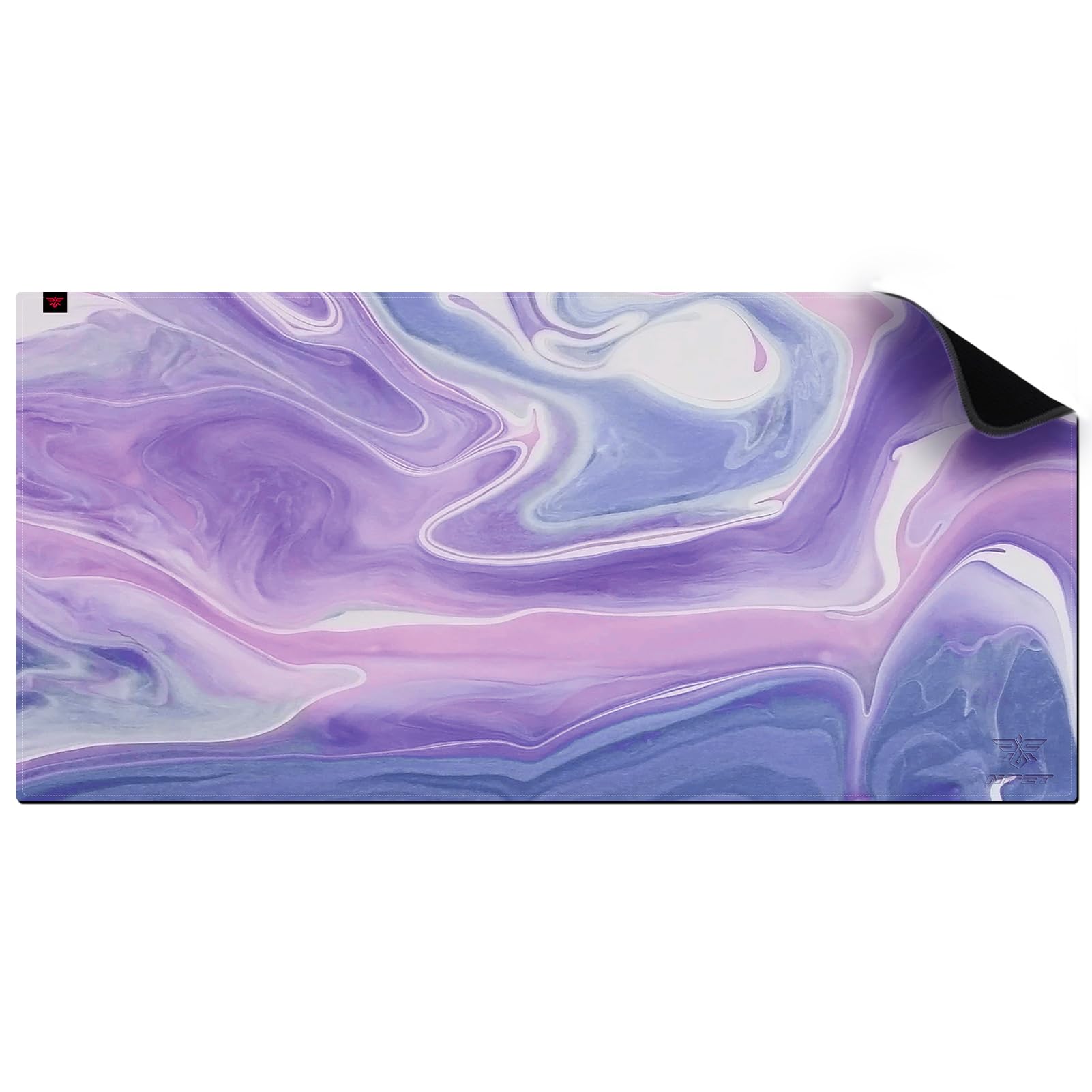 NPET MP02-SP RGB Gaming Mouse Pad with Anti-Slip Base - Large Cloth Mouse Mat with Stitched Edges & Water-Resistant Surface - Optimized for Precision Gaming Sensors - Perfect for PC, Laptop & Esports Gaming Setup