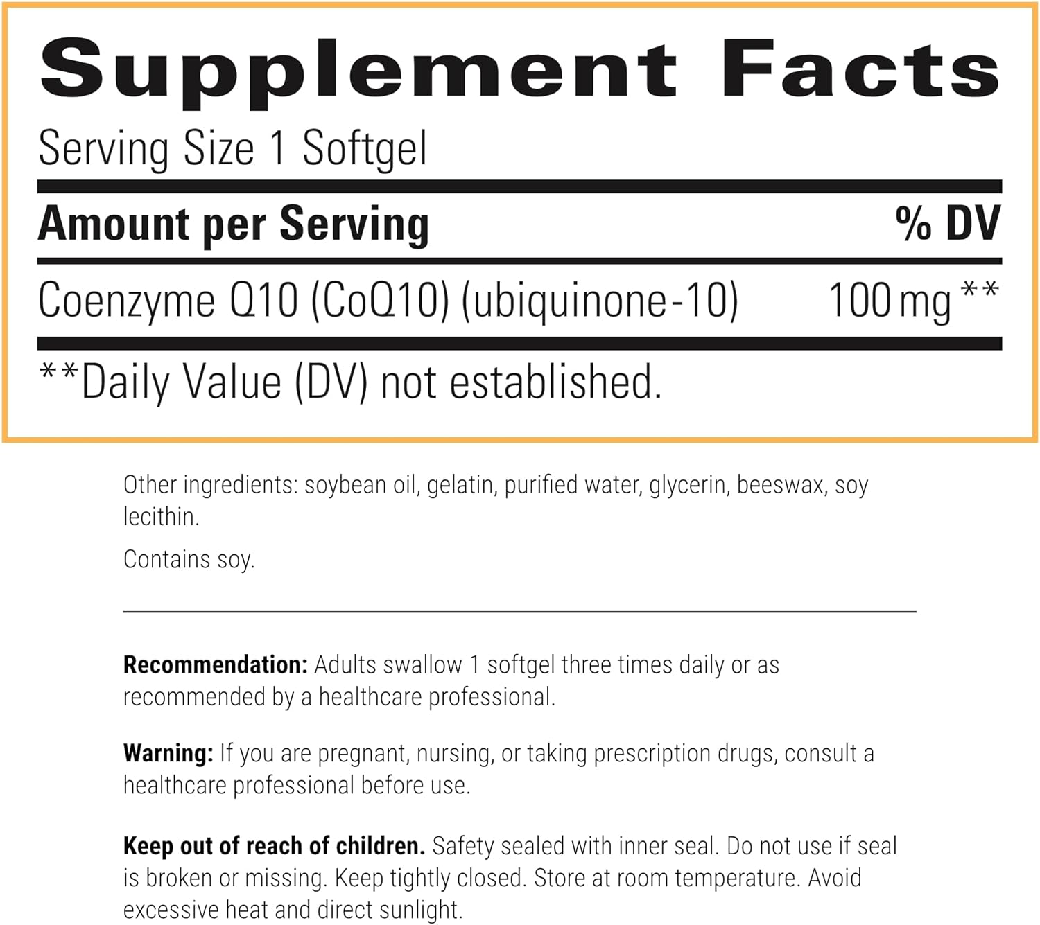 Integrative Therapeutics CoQ10 (100mg) Supplement - Supports Heart Health & Energy - Ideal for Adults & Seniors - Perfect for Daily Wellness & Active Lifestyle