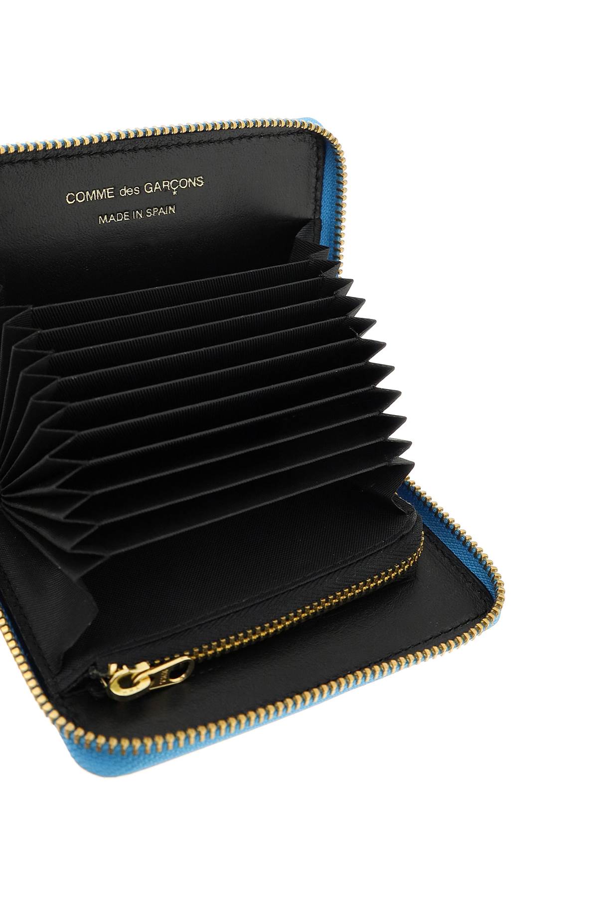 Comme des Garcons Genuine Leather Zip Cardholder Wallet - Stylish & Compact for Everyday Use, Travel & Business
