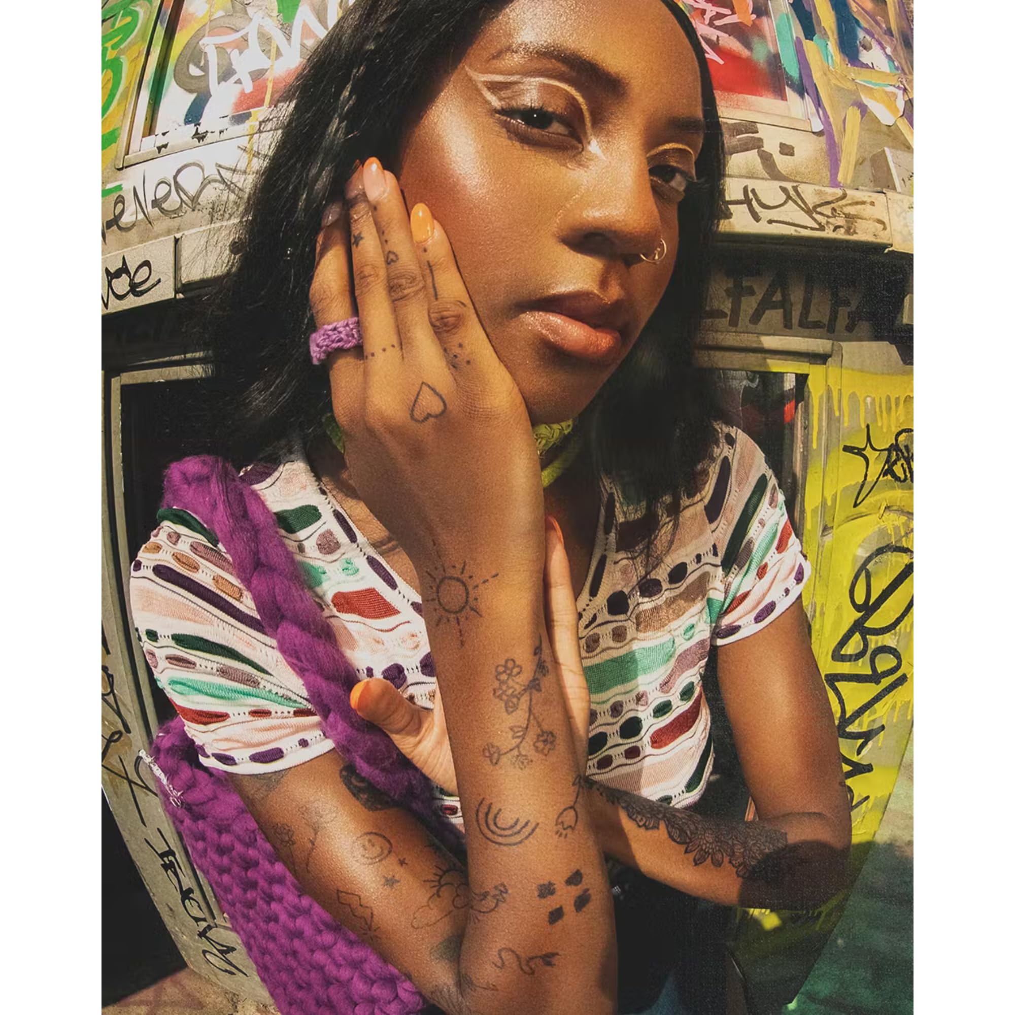 Inkbox Freehand Tattoo Marker - Medium Tip Temporary Tattoo Pen Lasts 10 Days, Waterproof & Vegan for All Skin Tones | Cruelty-Free Body Art for Beginners & Professionals | Perfect for Parties, Festivals & Self-Expression
