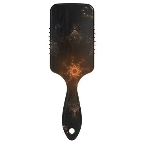 **Black & Orange Detangling Hair Brush for Women, Men & Kids – Plastic Paddle Brush for Smooth, Shiny Hair & Scalp Stimulation – Perfect for Daily Hair Care, Styling & Hair Growth**