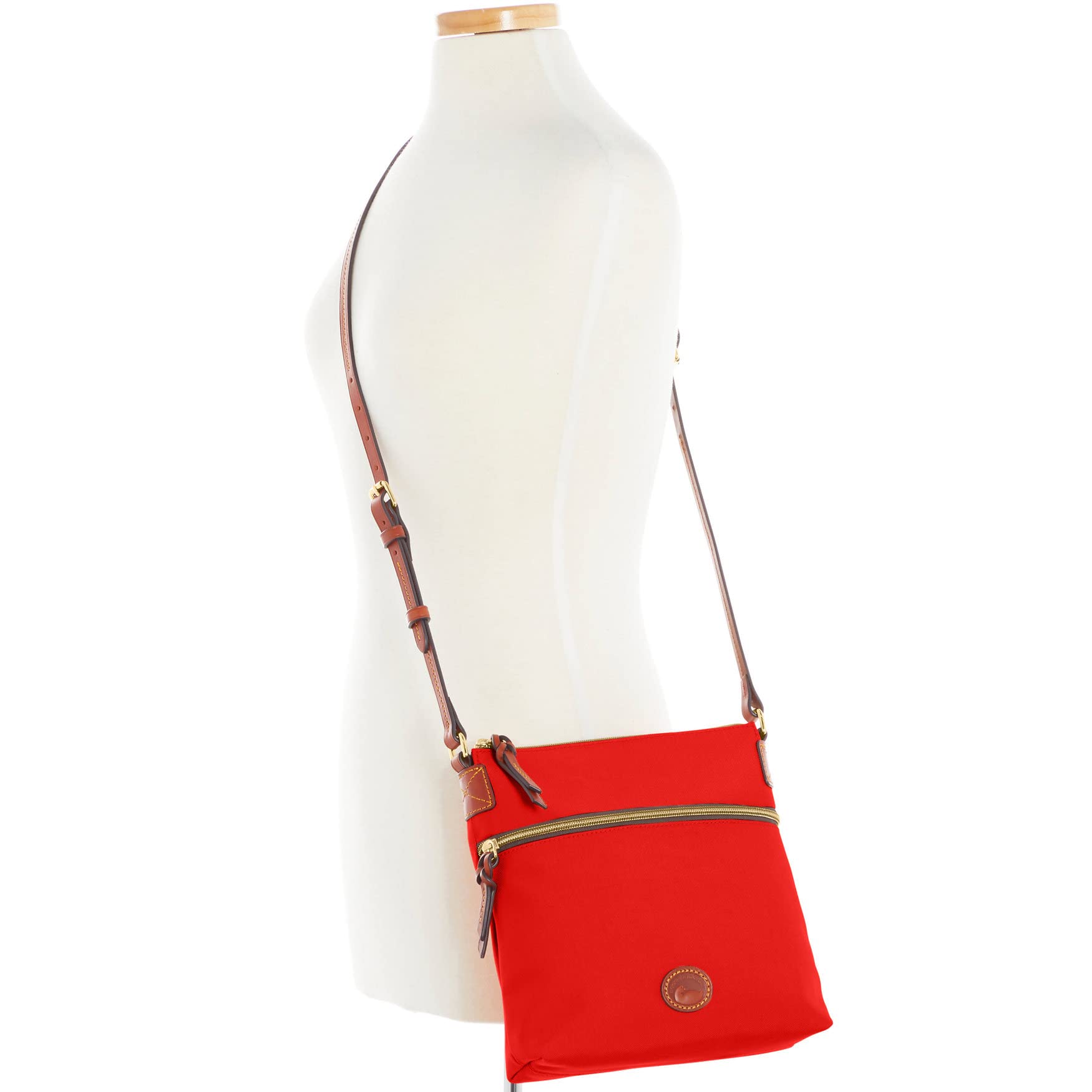 Dooney & Bourke Women's Nylon Crossbody Bag with Zipper Pockets - Stylish & Functional Purse for Everyday Use, Travel & Work Accessories