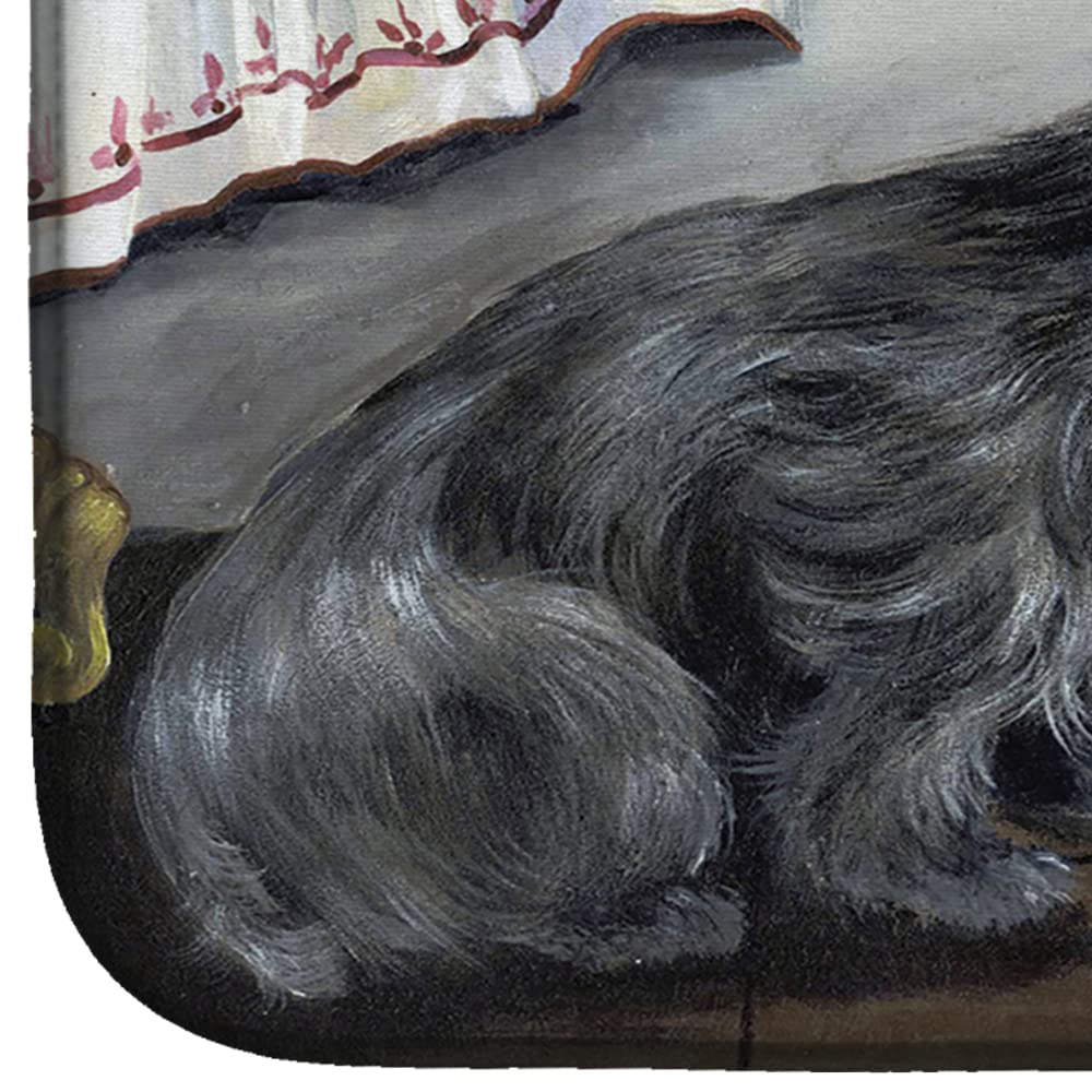 Cairn Terrier Dish Drying Mat - Absorbent Kitchen Counter Mat (14x21