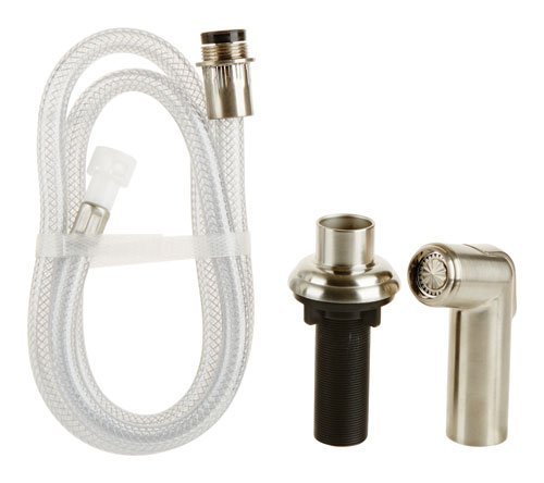 Premium Brushed Nickel Kitchen Faucet Spray Head & Hose Assembly - Durable Pull-Down Sprayer for Sink, Dishwashing & Food Prep (Oil Rubbed Bronze Finish)