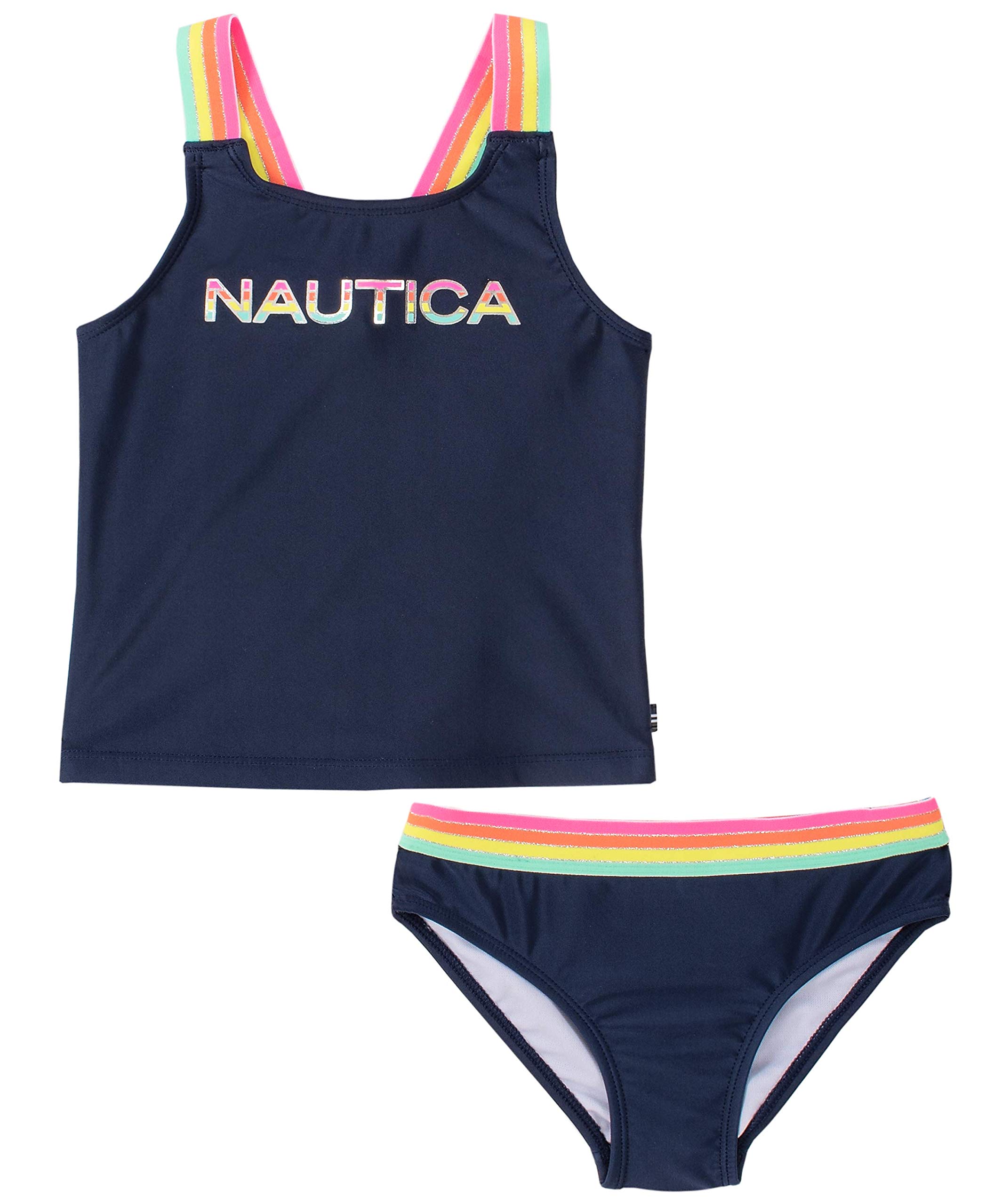 Nautica Girls Tankini Swim Suit with UPF 50+ Sun Protection - Perfect for Beach, Pool & Summer Water Activities