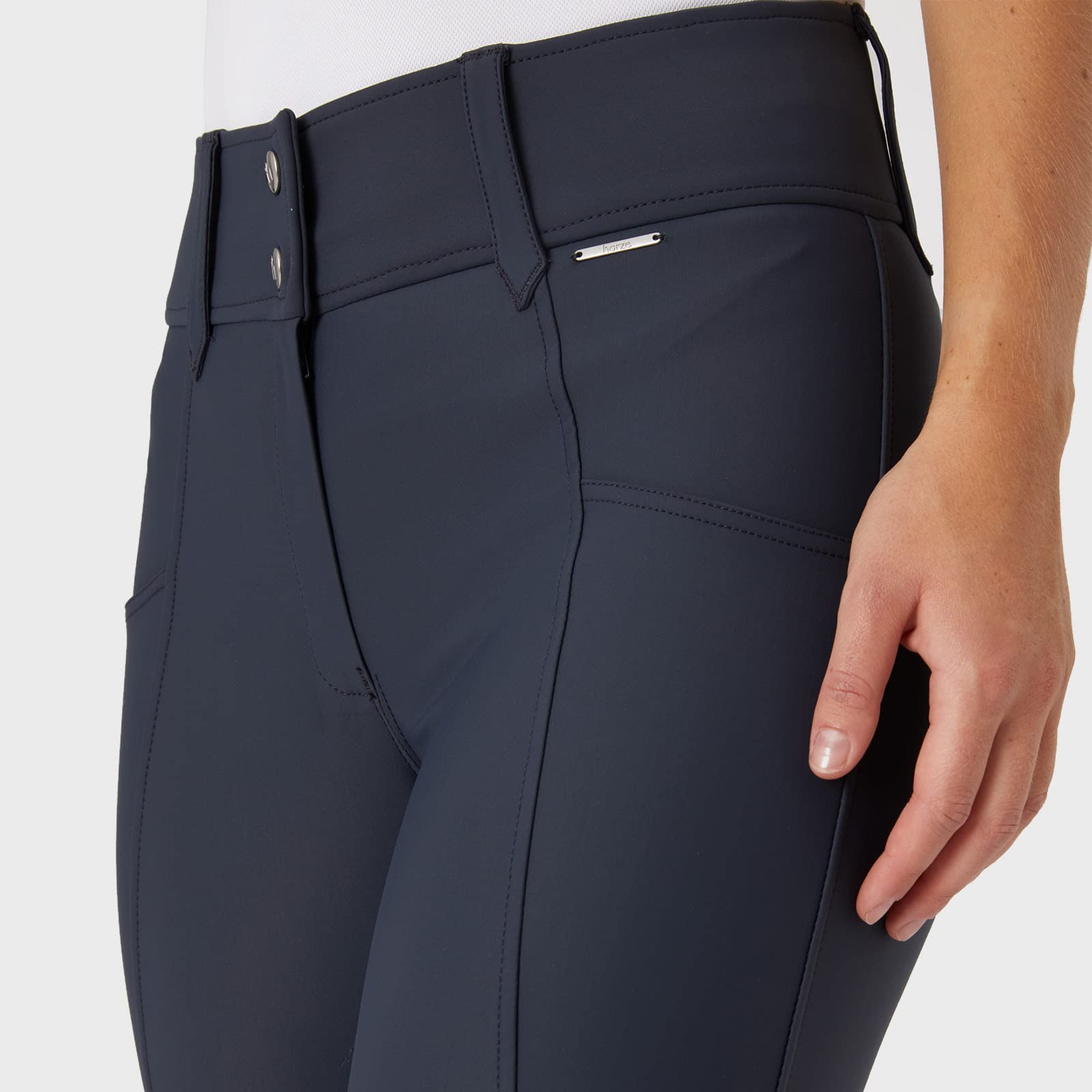 HORZE Indira Women's Full Seat Breeches - Equestrian Riding Pants for Comfort & Grip | Perfect for Horseback Riding, Dressage & Show Jumping